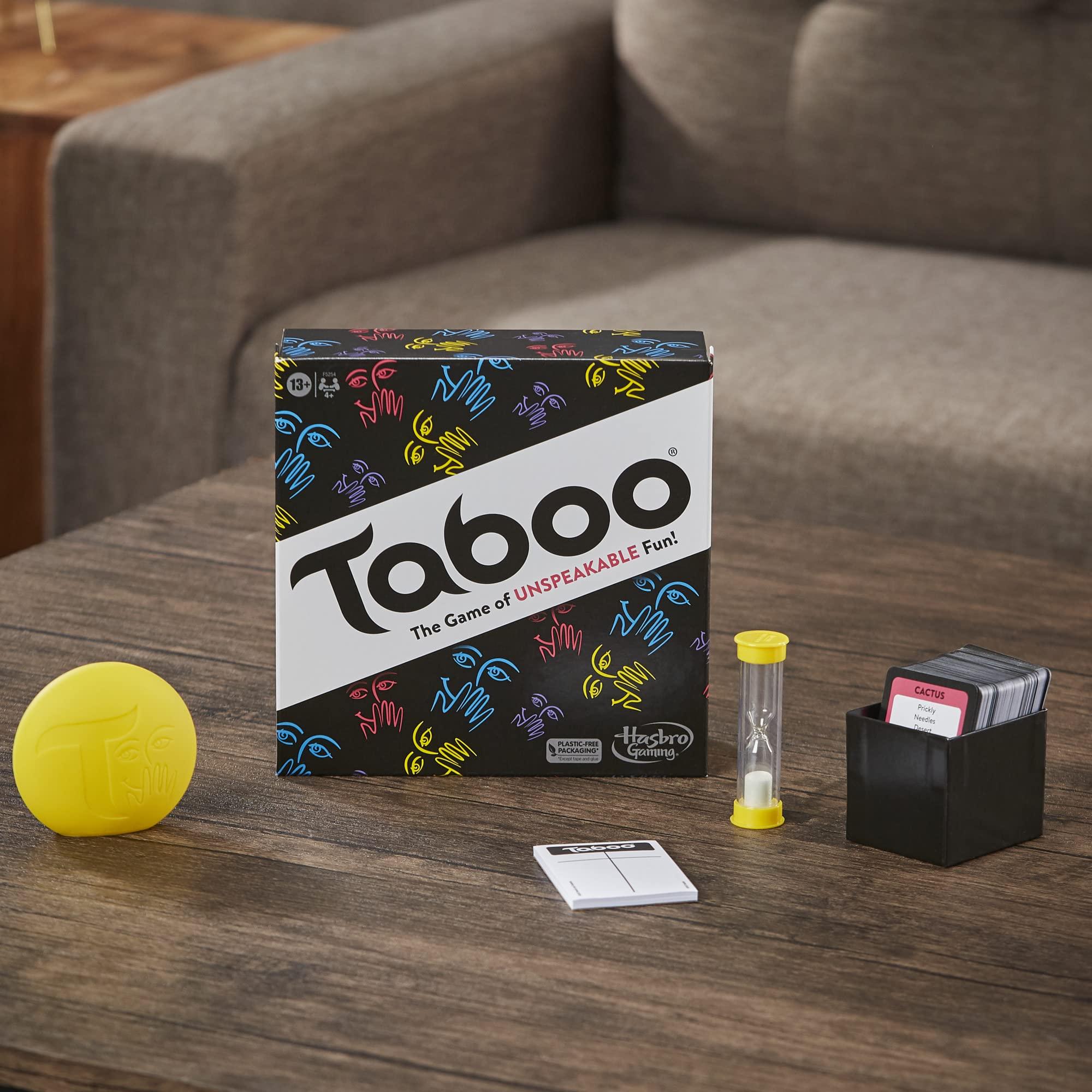 Hasbro Gaming Hasbro Gaming Taboo Classic Game, Party Word Guessing Game for Adults and Teens, Board Game for 4+ Players Ages 13 and Up