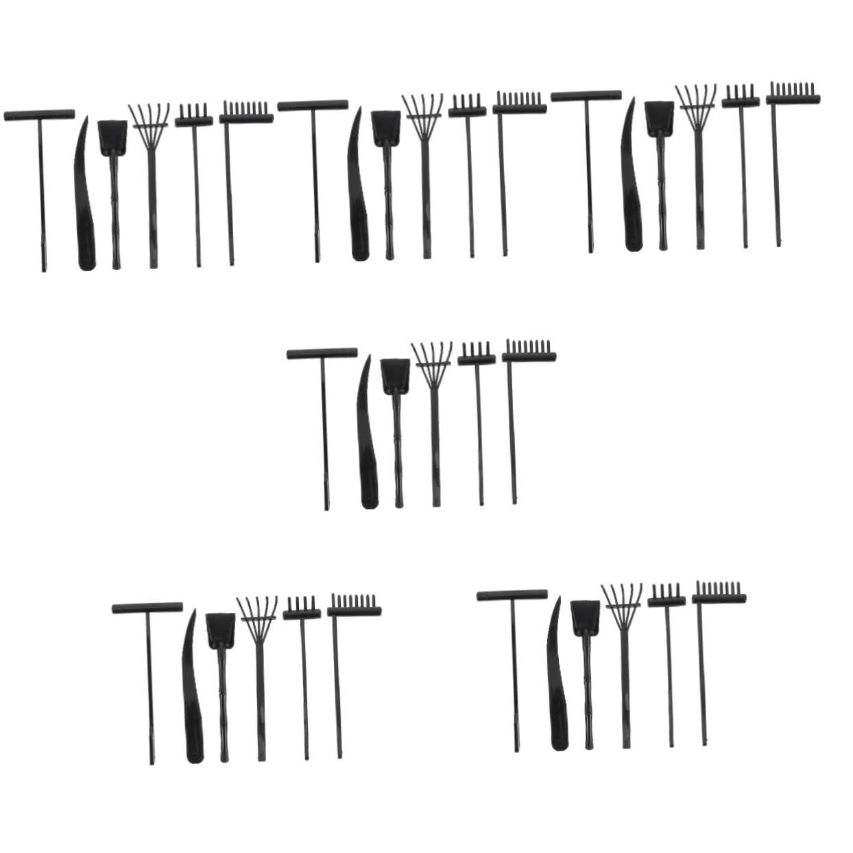 Happyyami Happyyami 36 Pcs Sand Rake Mini Zen Garden Rake Tool Mini Zen Garden for Desk Beach Rake for Sand Zen Garden Tools Mini Sand Tray Miniature Kit Sand Push Rake Plastic Pearlescent Toy Room