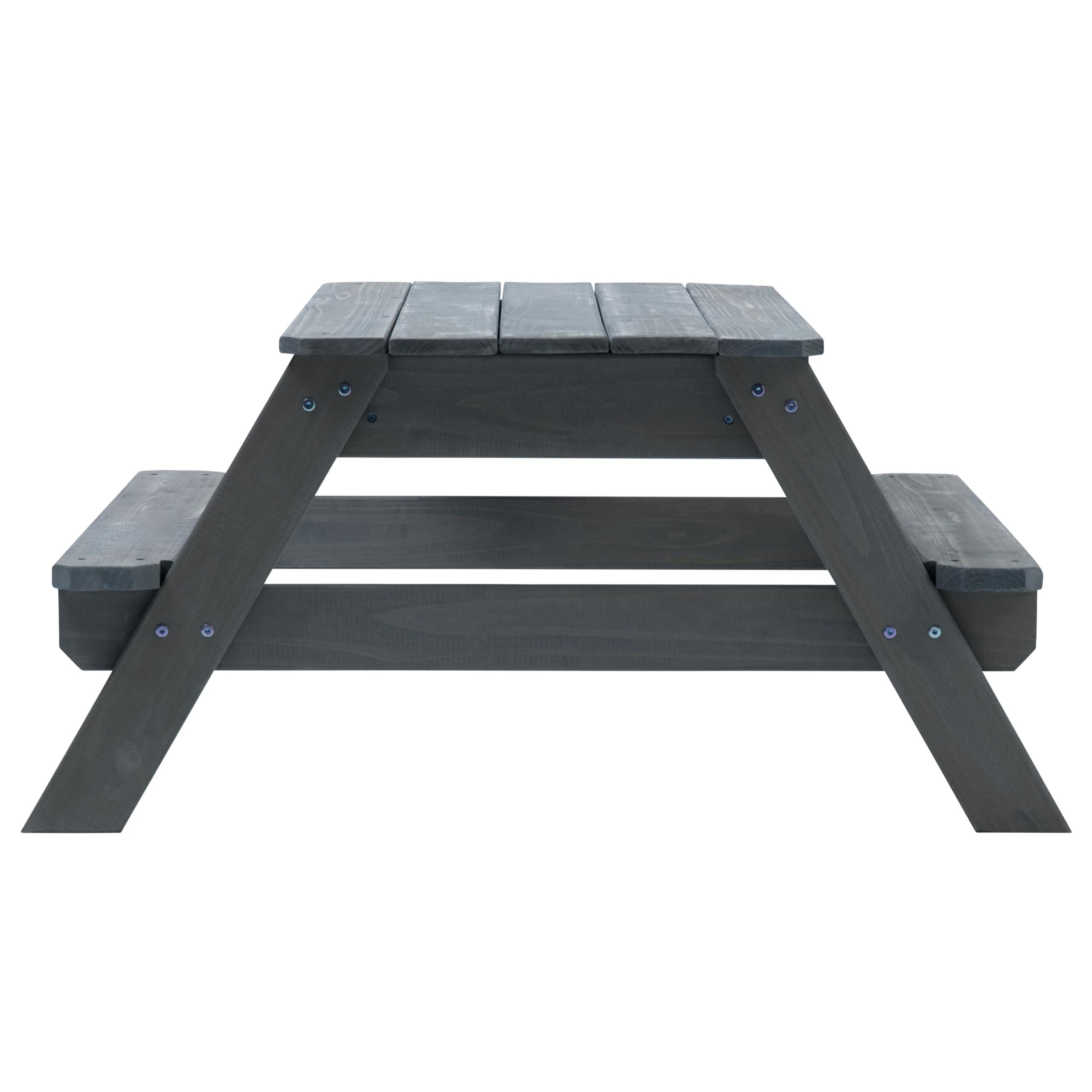 Jack and June Jack & June Cedar Convertible Sand Box and Picnic Table Playset
