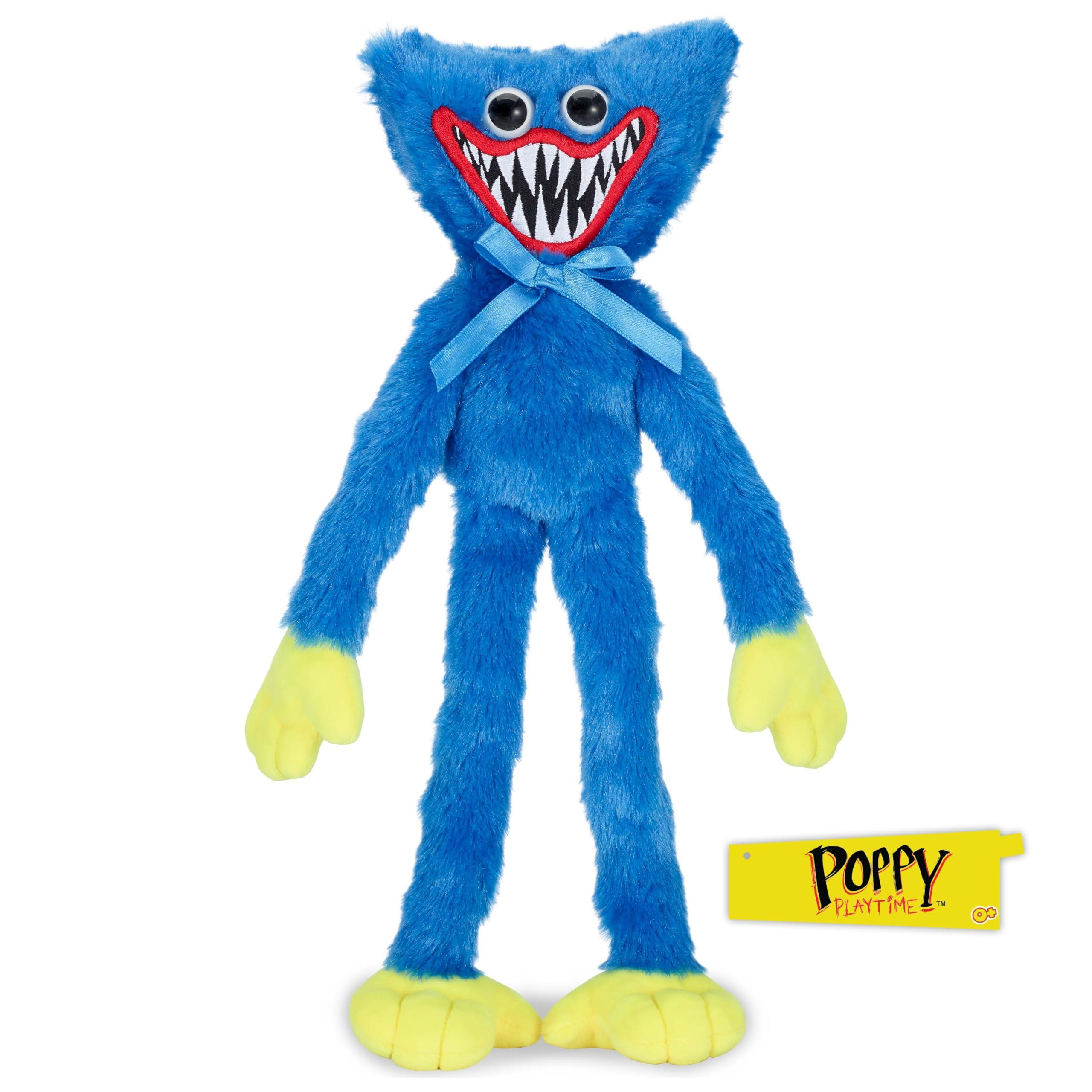 Poppy Playtime Poppy Playtime - Scary Huggy Wuggy Plush (14\" Medium Plush, Series 1) [Officially Licensed]