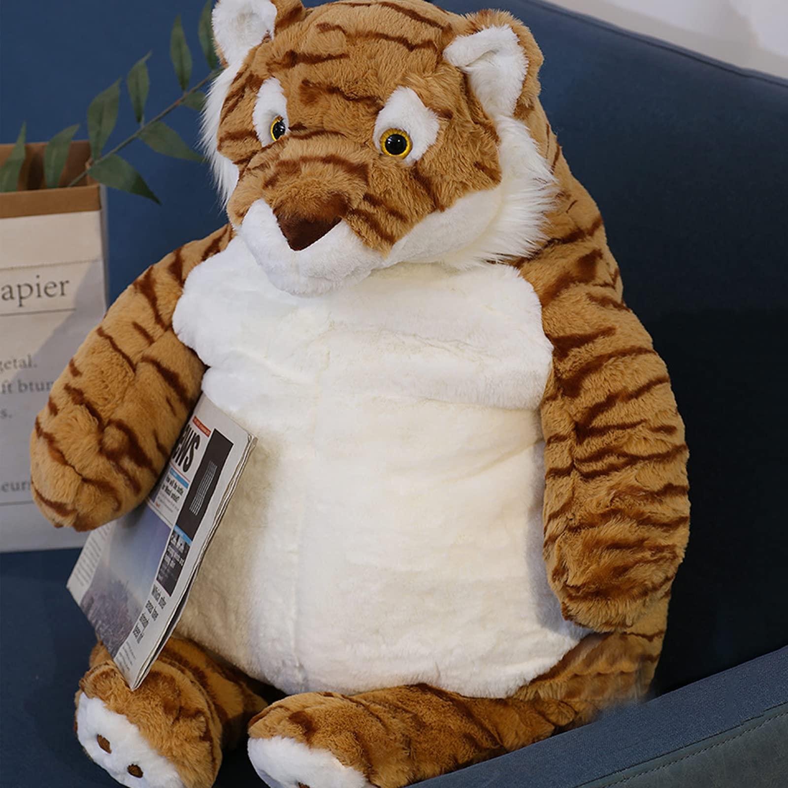 ronivia ronivia Tiger Weighted Stuffed Animals, 17\" 3.5 lbs Weighted Tiger Plush Large Weighted Plush Animal Toy Pillow Gifts for Boys and Girls