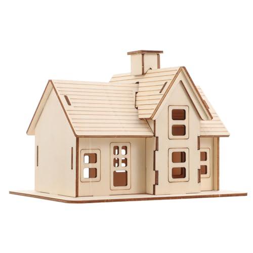 Uonlytech Puzzles for Adults 1 Set Cabin Model 3D Wooden 3D Puzzles Diorama House Puzzle Assembly House Model 3D Wood Puzzle Wood Rural 3D Puzzles Wooden Puzzle for Adult