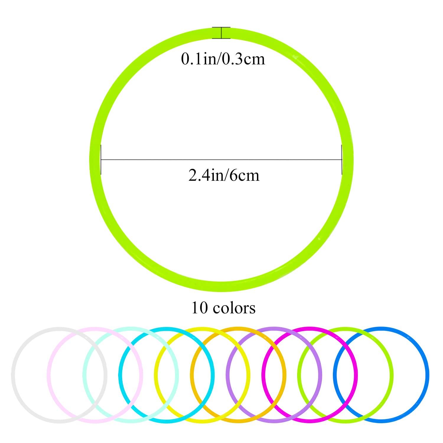 Jolbndcv Jelly Bracelets 100Pcs Glow in Dark Bracelet 80s Colorful Neon Jelly Bracelets Retro Rock Pop Star Rainbow Diva Disco Jelly Neon Gel Stretchable Bracelets Bands