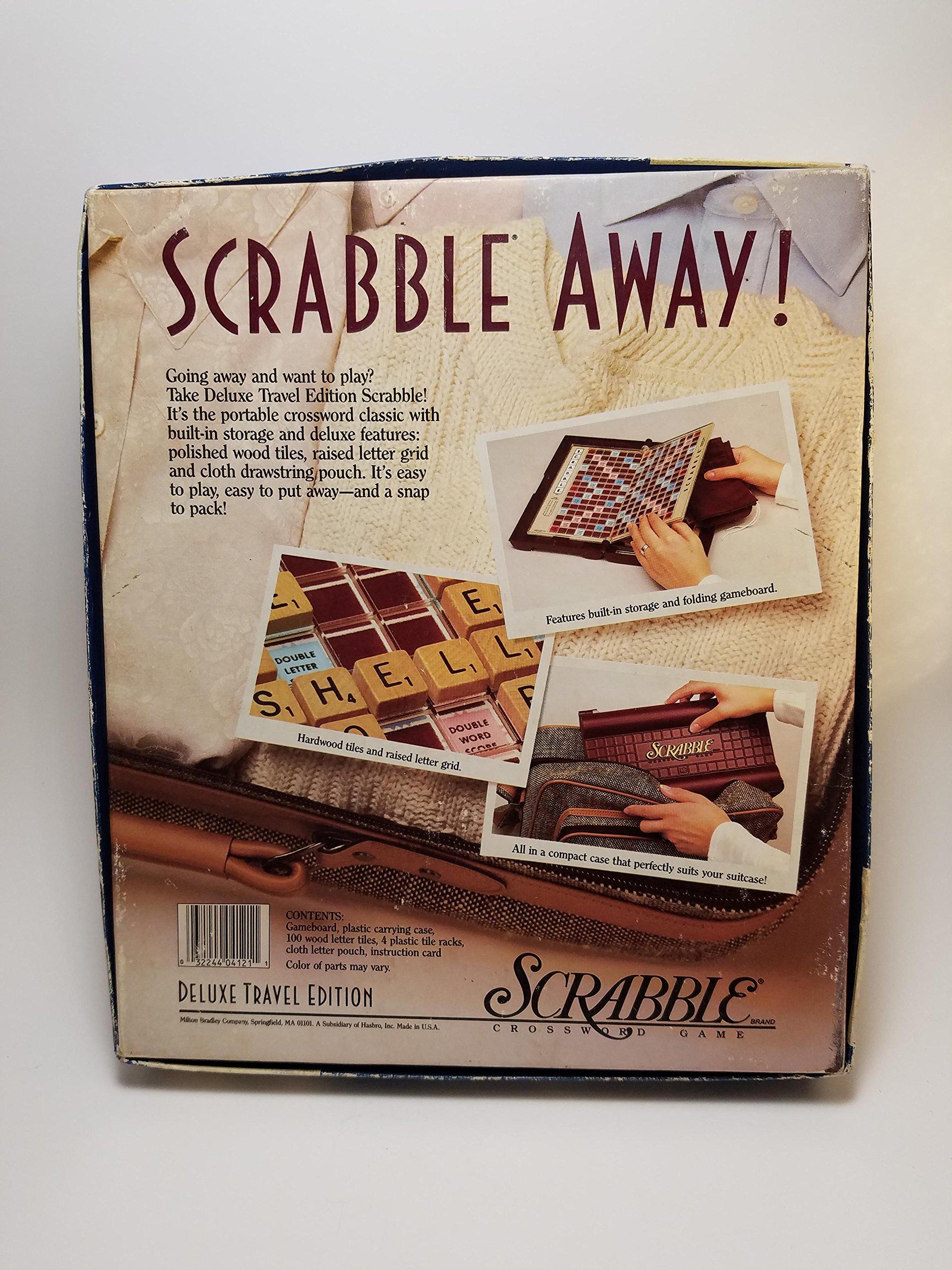 Scrabble Deluxe Travel Edition Scrabble Crossword Game, Deluxe Travel Edition