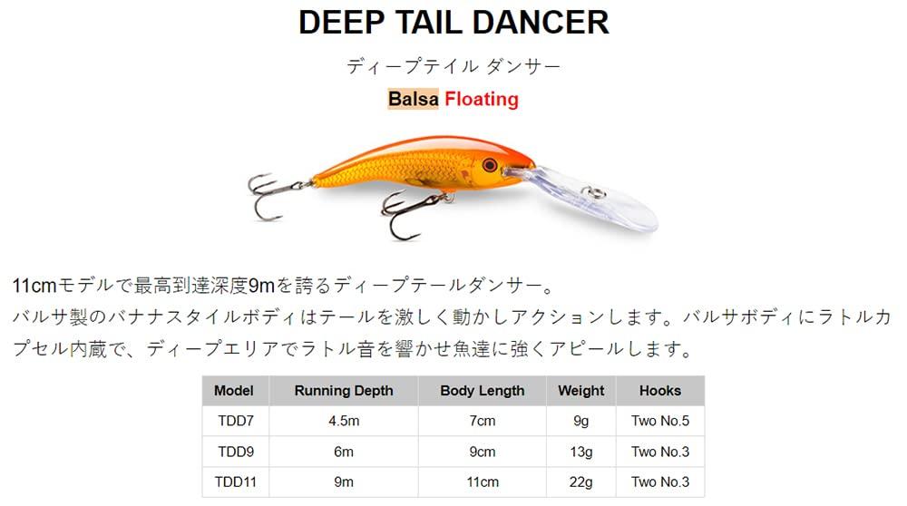 Rapala Rapala Deep Tail Dancer 07 Glow Pink Squirrel