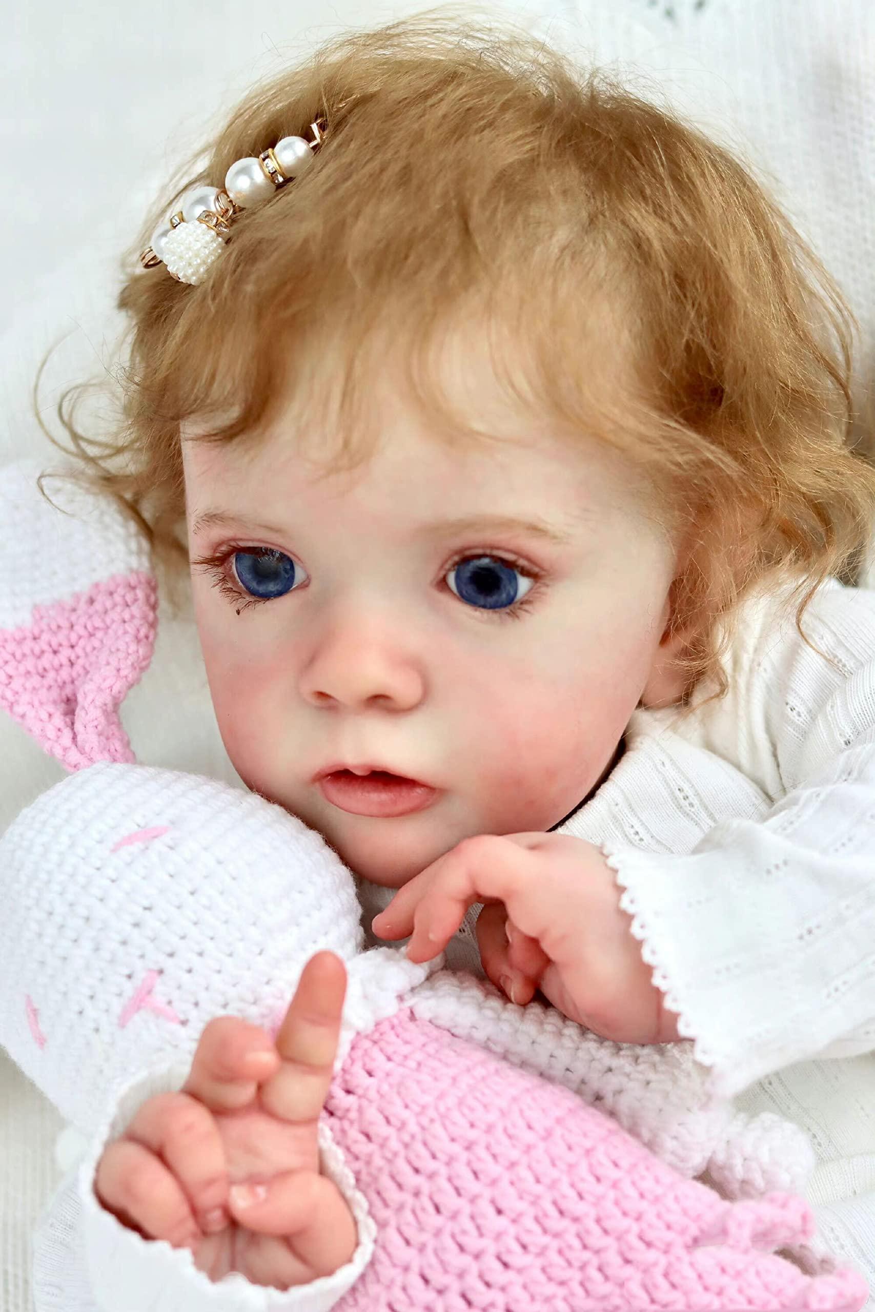 Anano Anano Reborn Real Baby Dolls 24 Inch Lifelike Toddler Baby Girl Realistic Silicone Baby Dolls That Look Real Life Like Newborn Baby Dolls New Born Baby Doll Bebe Reborn Girl