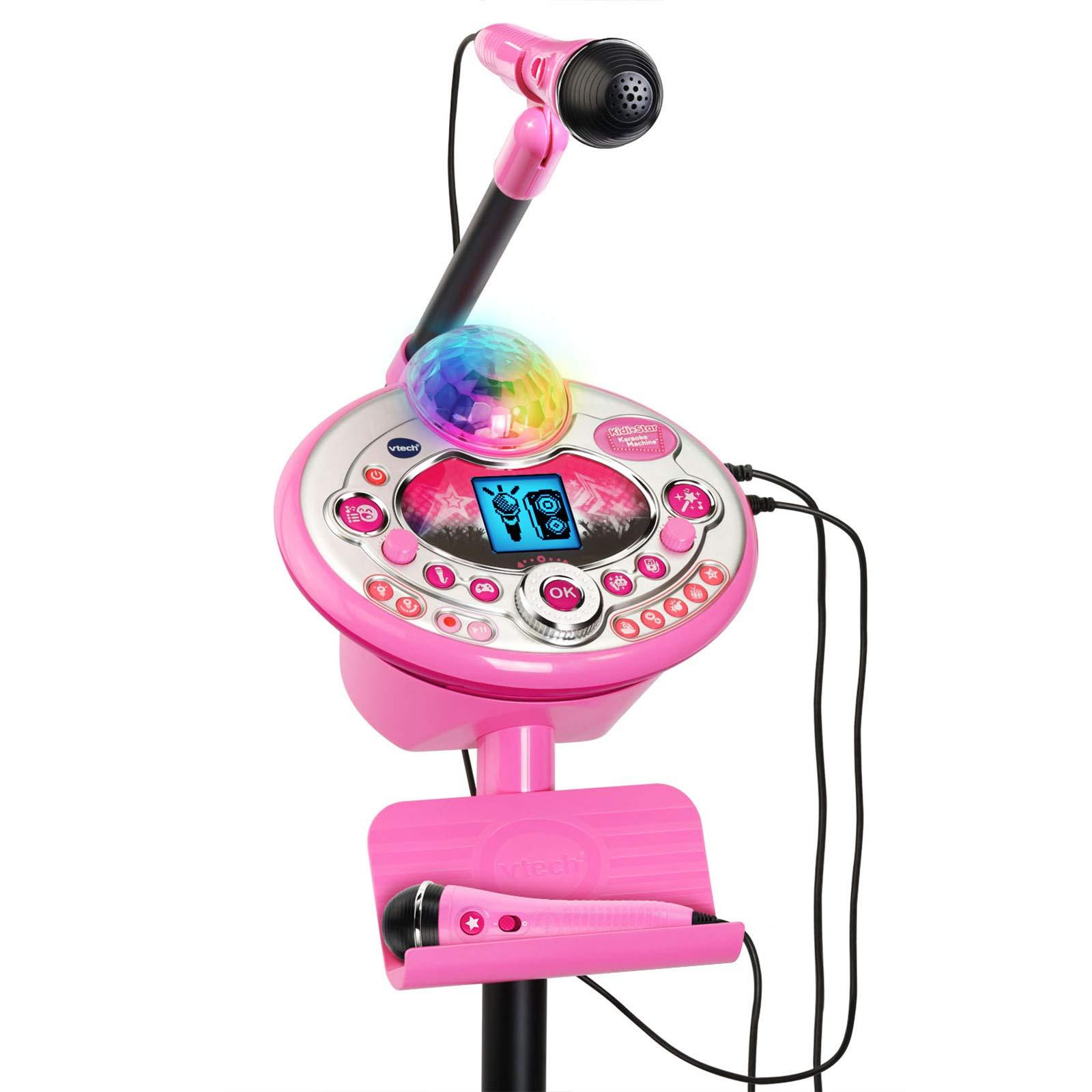 VTech VTech Kidi Star Karaoke Machine Deluxe, 2 Microphones with AC Adapter, Pink