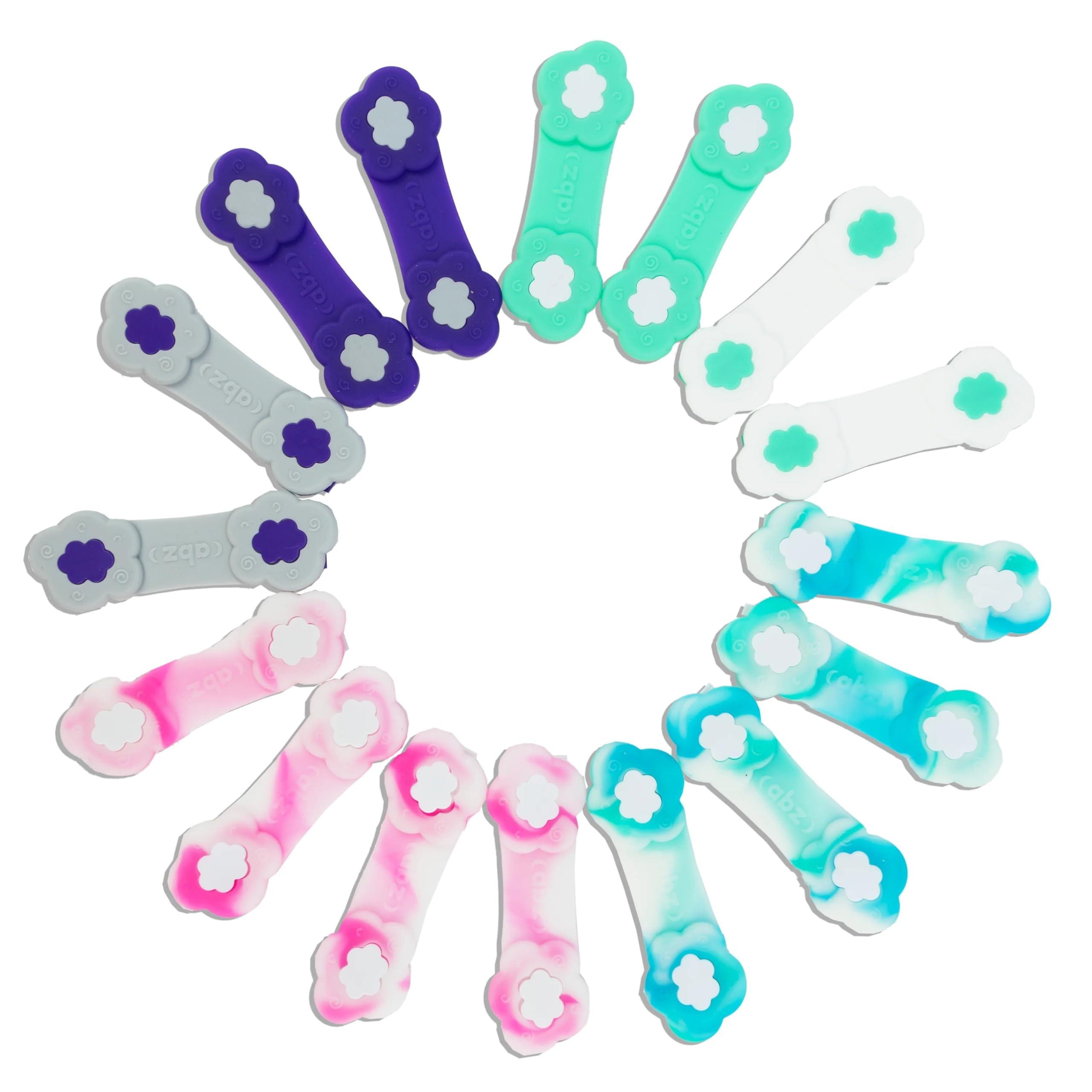 InControl ABZ Pin Free Cloth Diaper Fasteners for Prefolds, Pre-Flats or Flat Diapers - 4 Pack - Turquoise