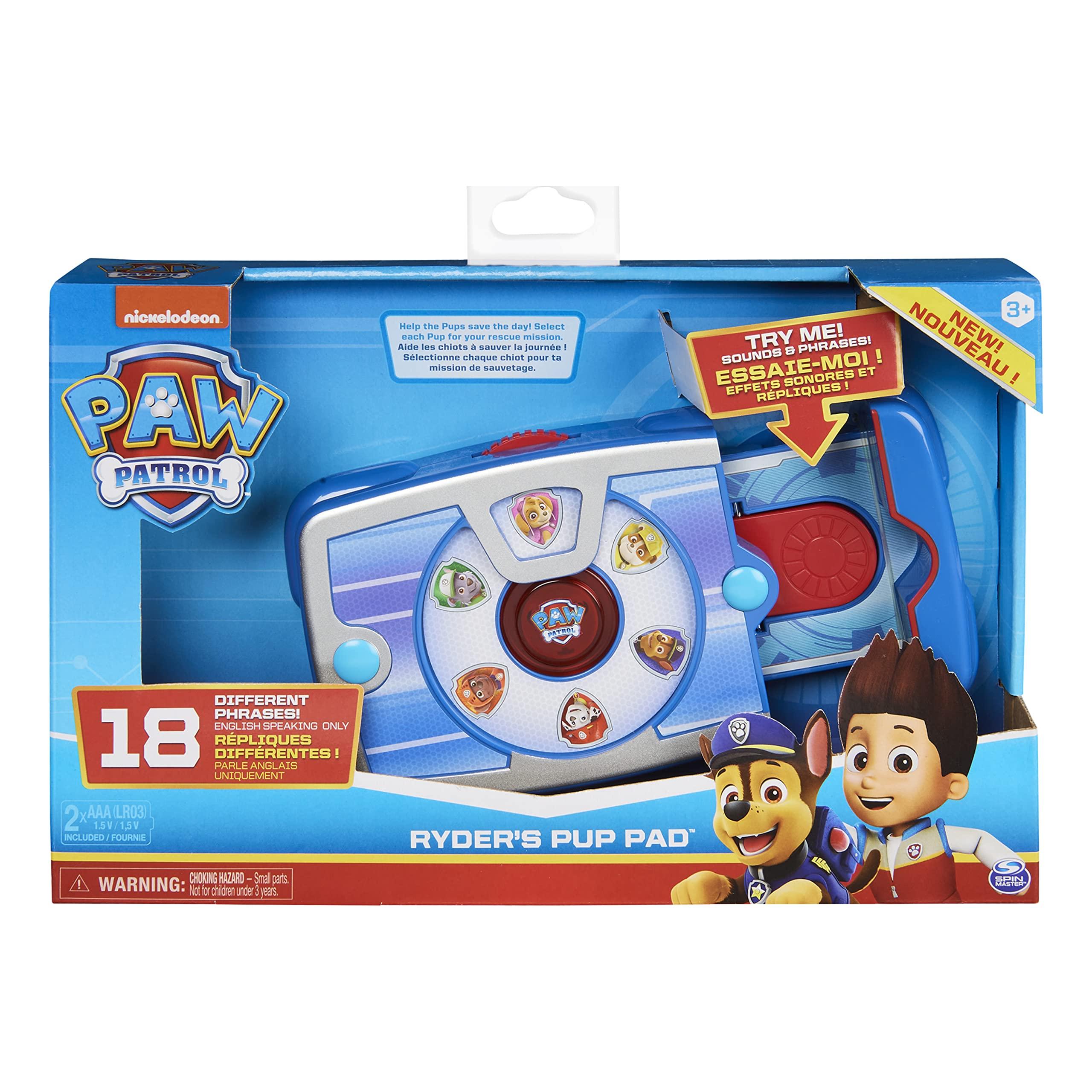 Paw Patrol Paw Patrol, Ryders Interactive Pup Pad with 18 Sounds, for Kids Aged 3 and Up, includes 1 Instruction Sheet