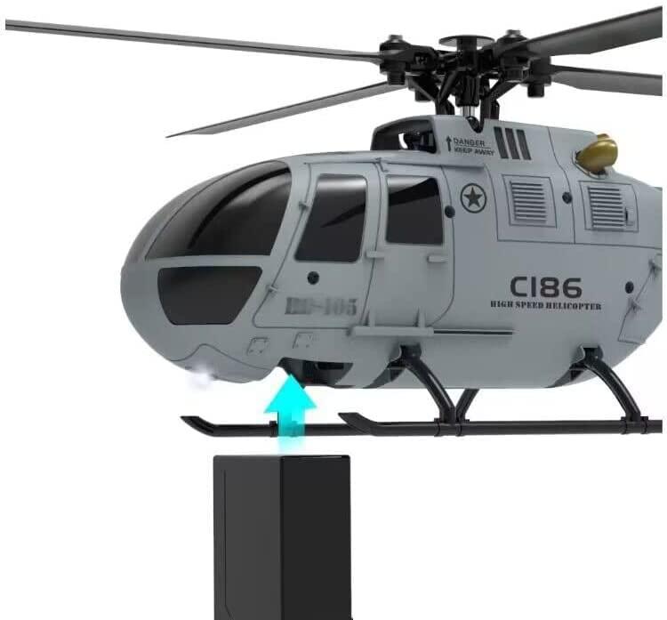 SOWOFA Remote Control Helicopter Adult Remote Control RC Model Search and Rescue Helicopter Model Multi-Purpose Helicopter Electric Model Single-Propeller aileron-Free Aircraft