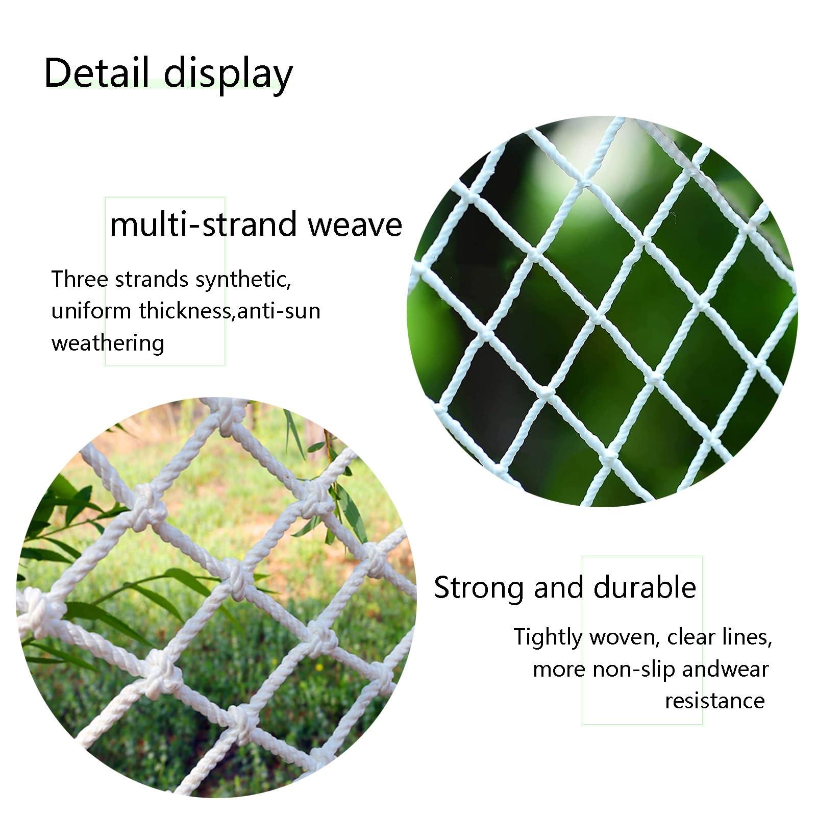 SCITOY SCITOY Safety Netting for Railings Manhole Cover Net Patio Fall Net Child Safety Net Construction Site Stair Protection Net Color : 10cm mesh, Size : 4x5m(13x16ft)