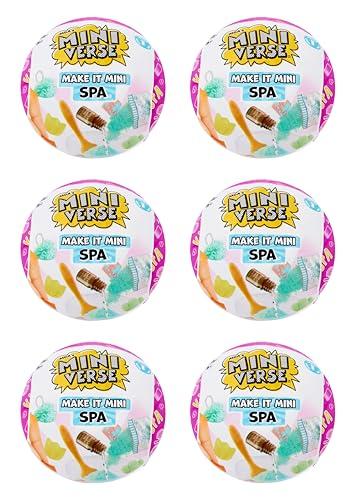 MGA's Miniverse MGA's Miniverse Make It Mini Spa (6 Pack), Mini Collectibles, Mystery Blind Packaging, DIY, Really Works, Real Spa Products, Collectors, 8+