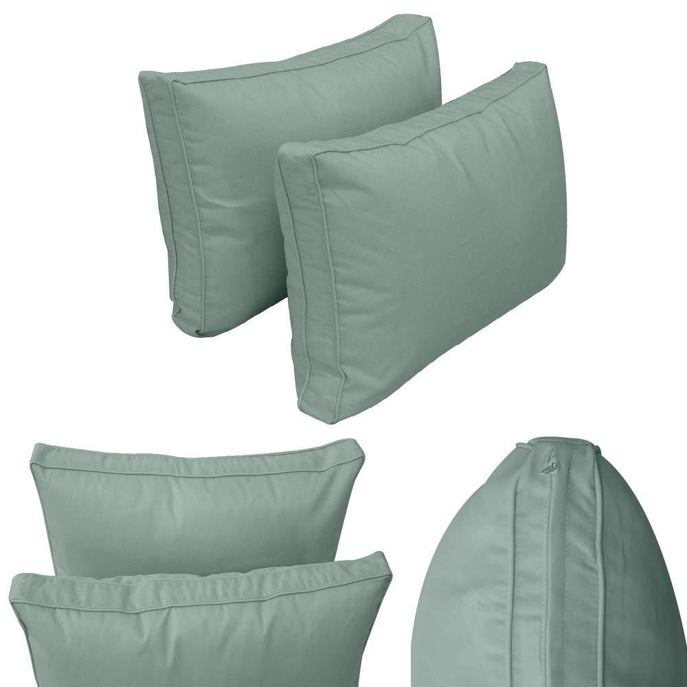 Prolinemax Prolinemax Style1 Crib Size 5PC Pipe Trim Outdoor Daybed Mattress Cushion Bolster Pillow Complete Set AD002