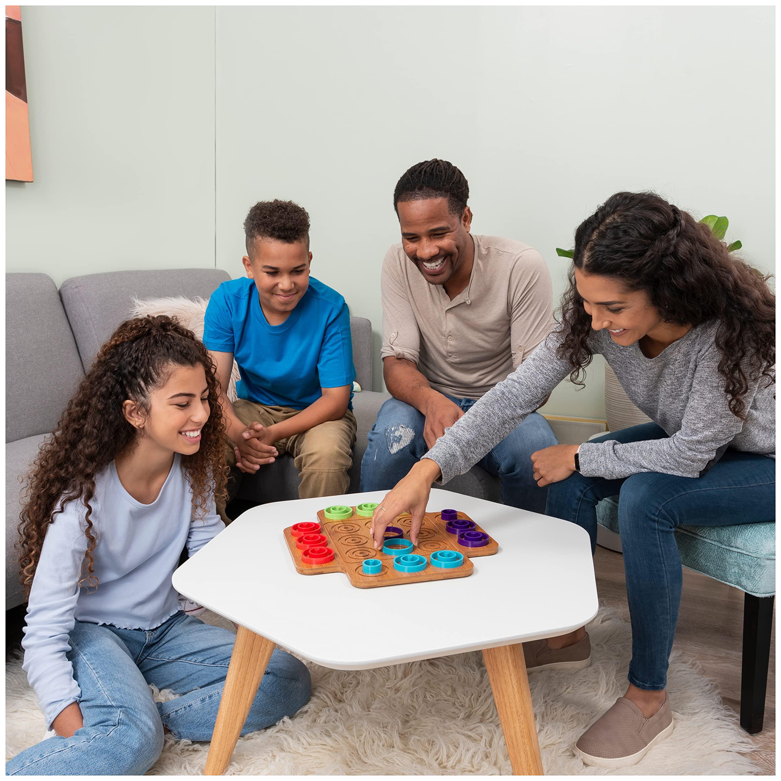Marbles Spin Master Games, Otrio Wood Strategy Game, Fun Family Board Game, STEM Game, Interactive Puzzle Game, Family Game Night Game for Ages 8+