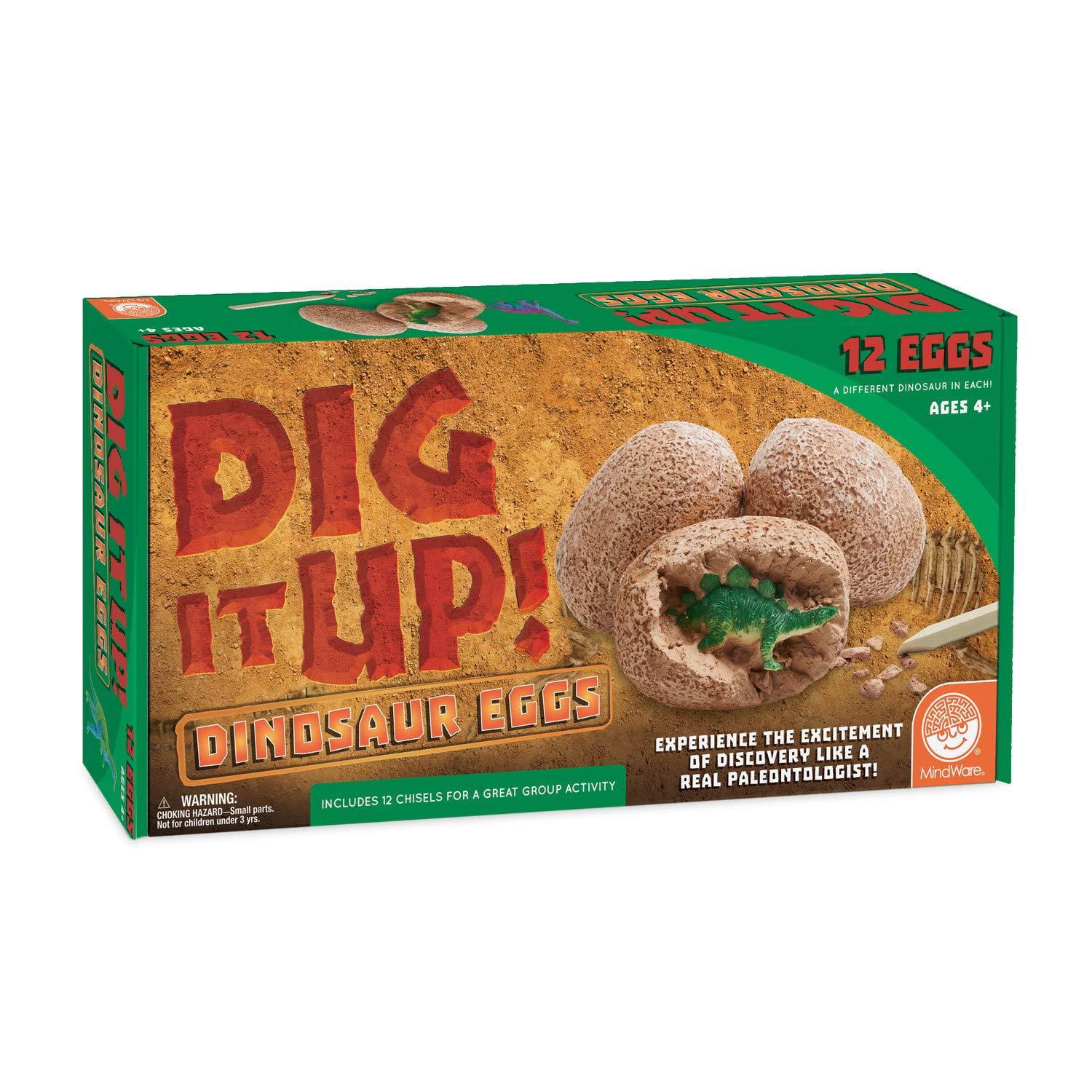 MindWare MindWare Dig It Up! Dinosaur eggs excavation kit