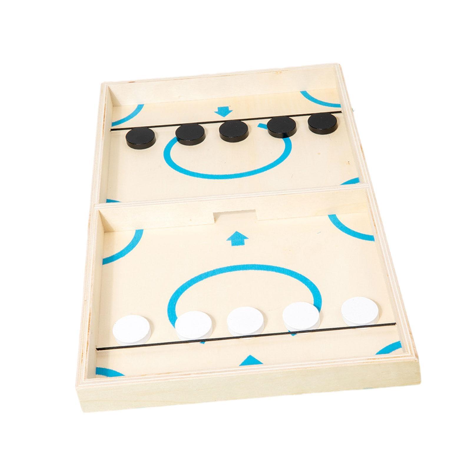 kowaku Table Football Game Wooden Hockey Board Game Outdoor Fast Pace Game for Birthday, Friends Parties