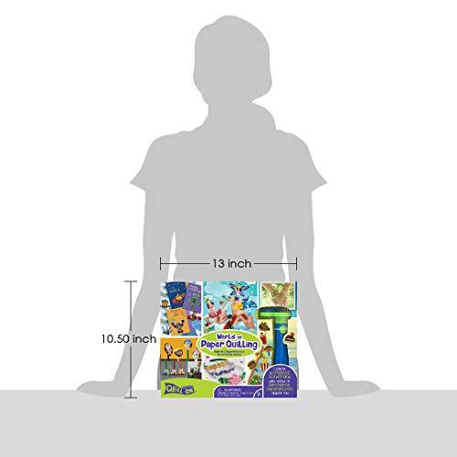 Quill On Quill On World of Paper Quilling with Electric Quilling Tool | Paper Quilling Kit | Crafts for Girls Ages 8-12 | Craft Kit | 8 Year Old Girl Birthday Gift