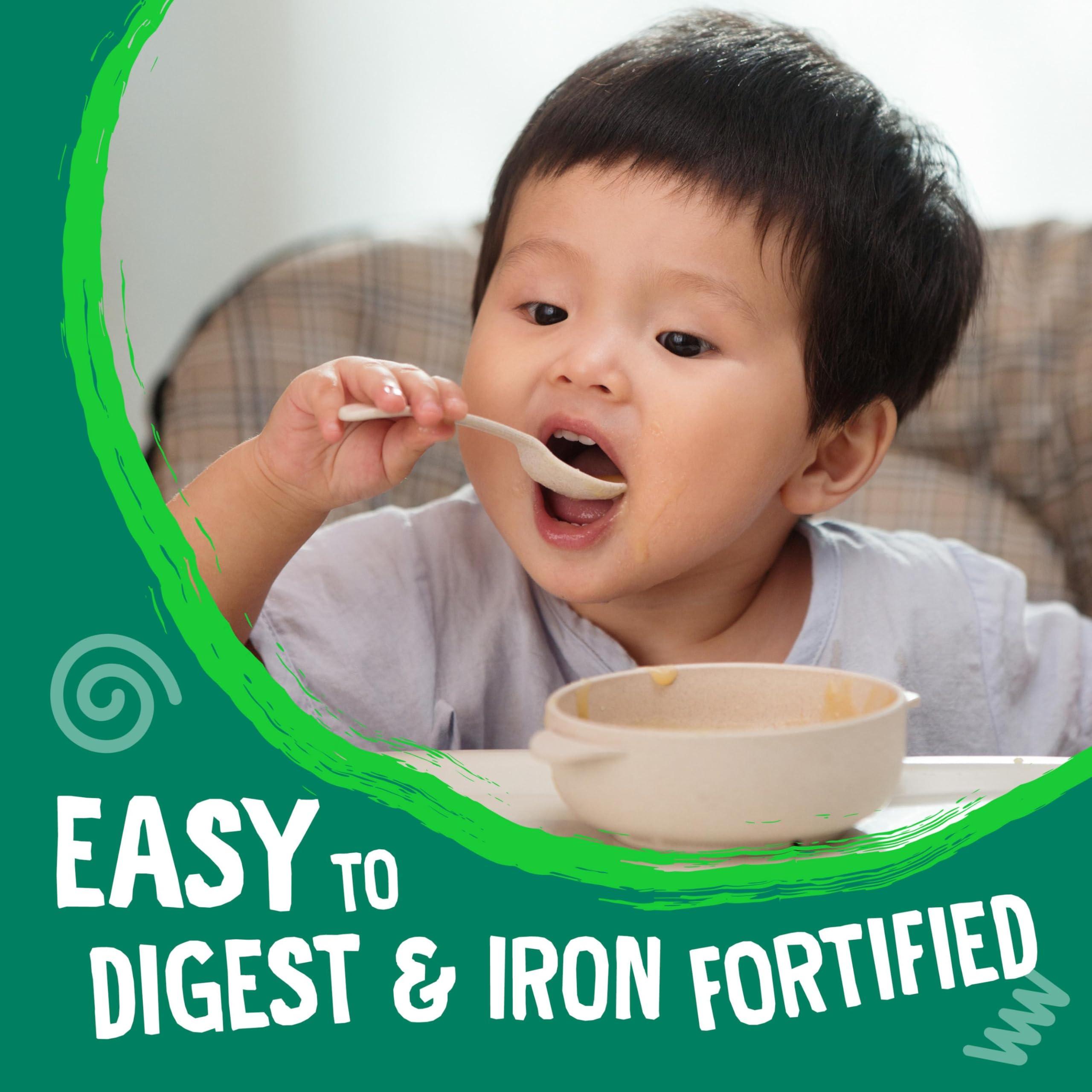 Earth's Best Earth's Best Organic Baby Food, Whole Grain Oatmeal Cereal, Non-GMO, Easily Digestible and Iron Fortified 8 oz Box