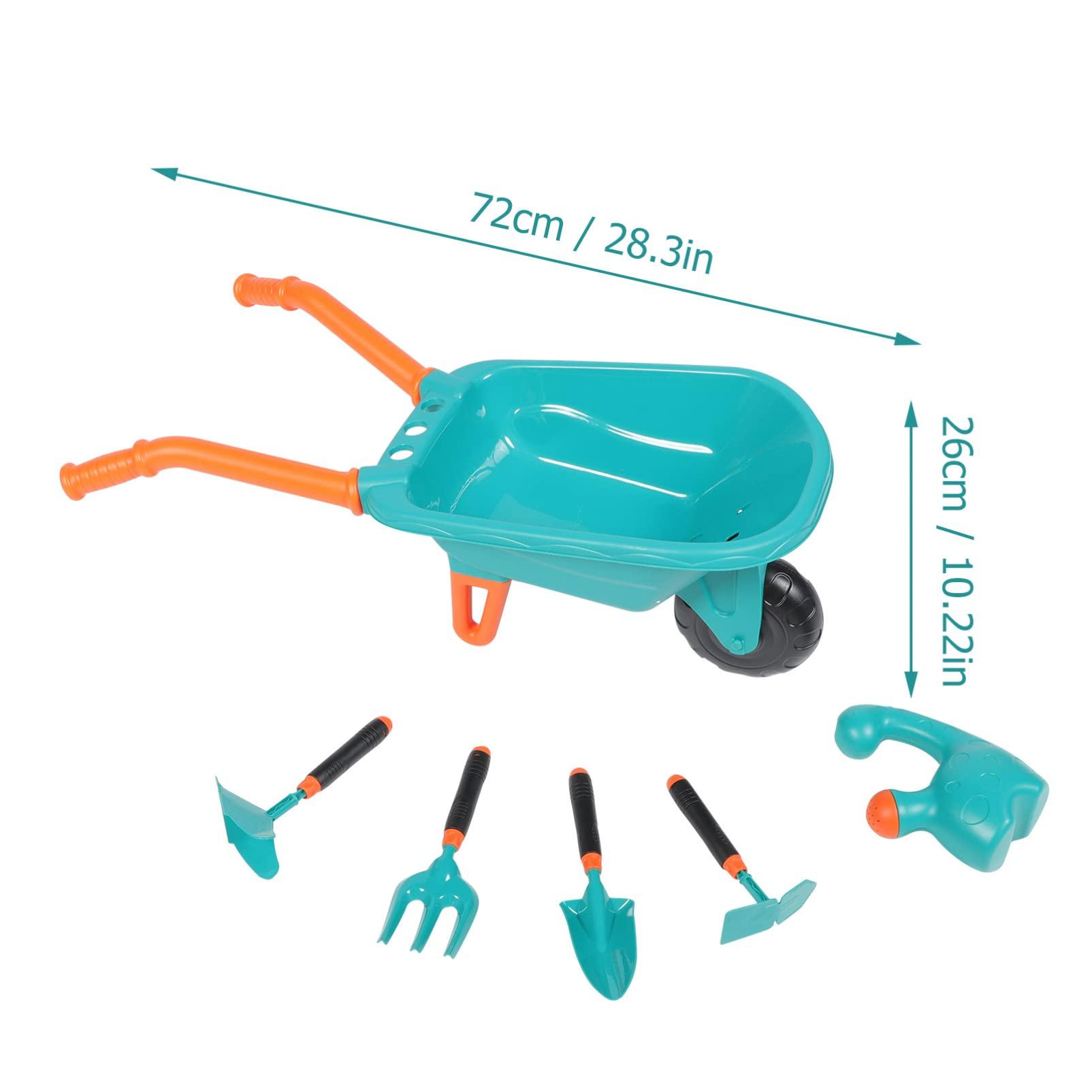 TOYANDONA TOYANDONA 1 Set Children\'s Toy Set Portable Watering Can Garden Planting Toys Sandbox Shovels Kids Hand Garden Tools Beach Sandbox Toy Kids Wheelbarrow Toddler Small Plastic Play Sand Set