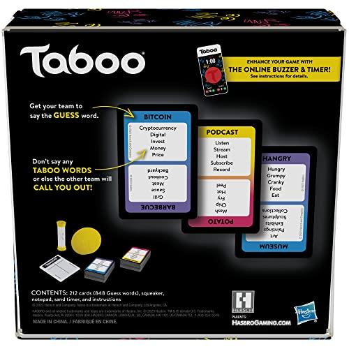 Hasbro Gaming Hasbro Gaming Taboo Classic Game, Party Word Guessing Game for Adults and Teens, Board Game for 4+ Players Ages 13 and Up