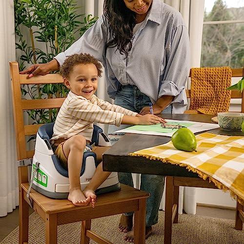 Ingenuity Ingenuity Baby Base 2-in-1 Booster Feeding and Floor Seat with Self-Storing Tray - Night Sky