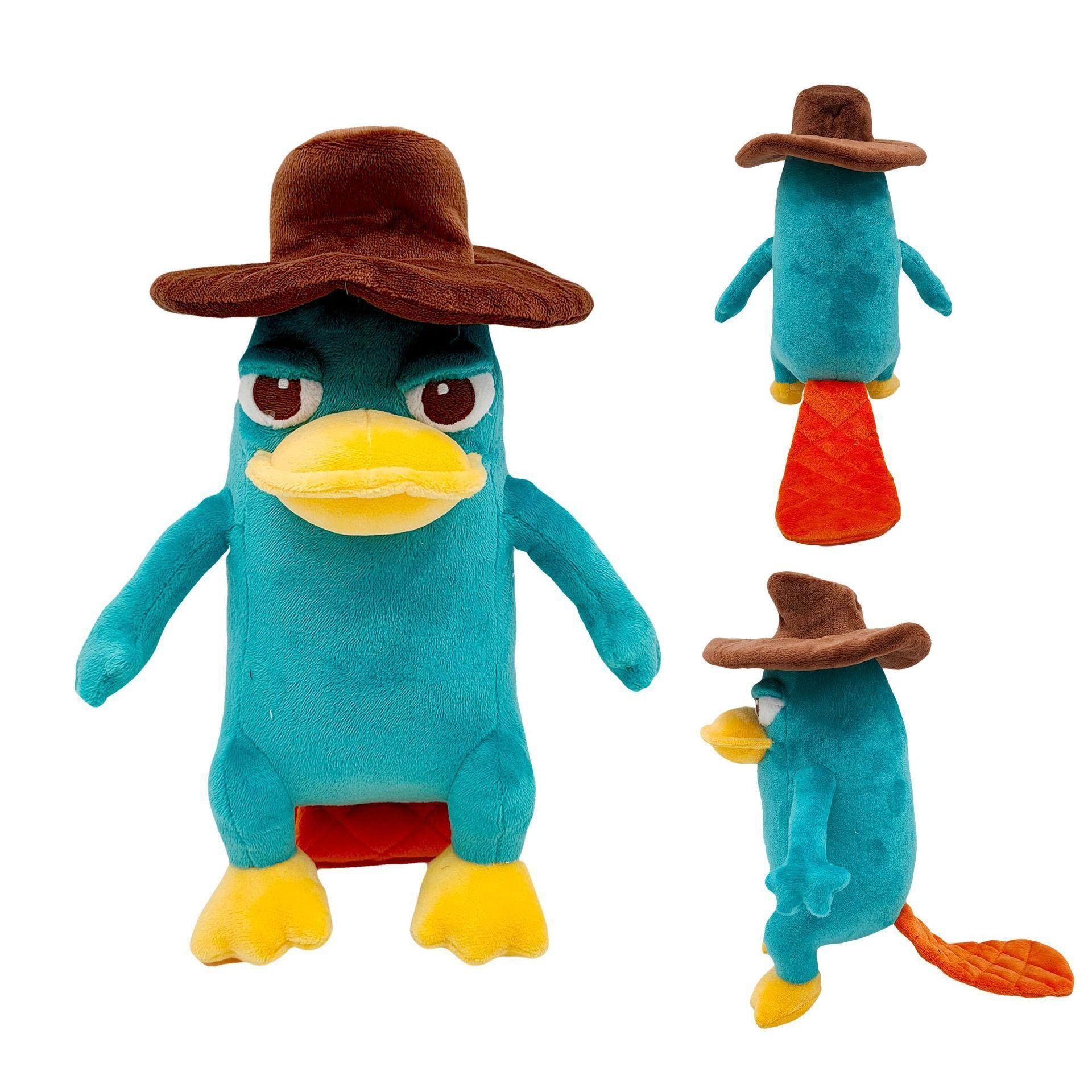 WZBZLC Perry The Platypus Plush Doll Duck-Billed Platypus Terry Plush Toy Doll