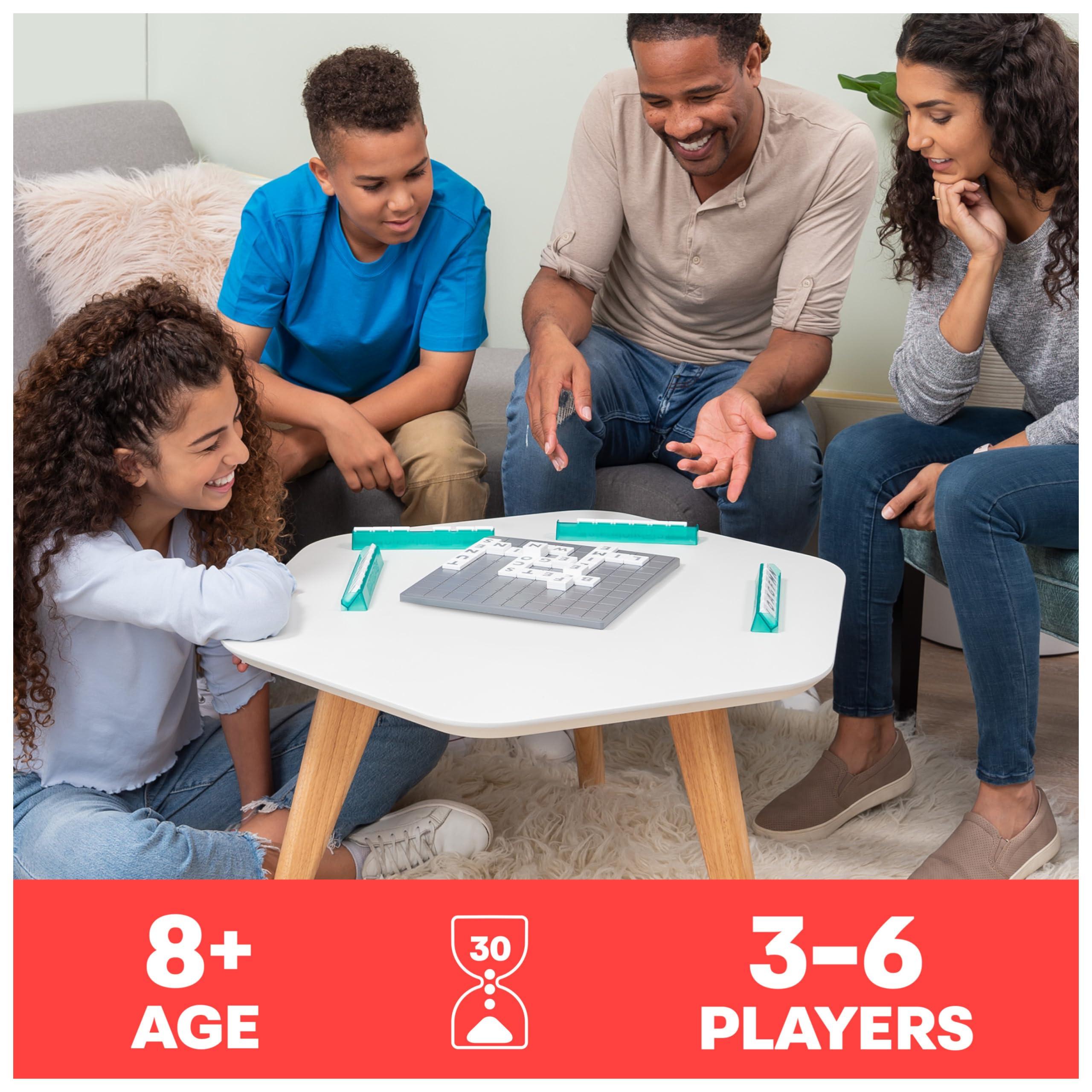 Spin Master Games Spin Master Games, Upwords, The Stackable Word Game: 2023 Edition, Includes Rotating Board & Letter Tiles, Classic Crossword Activity for Kids & Family, 3-6 Players, for Ages 8+