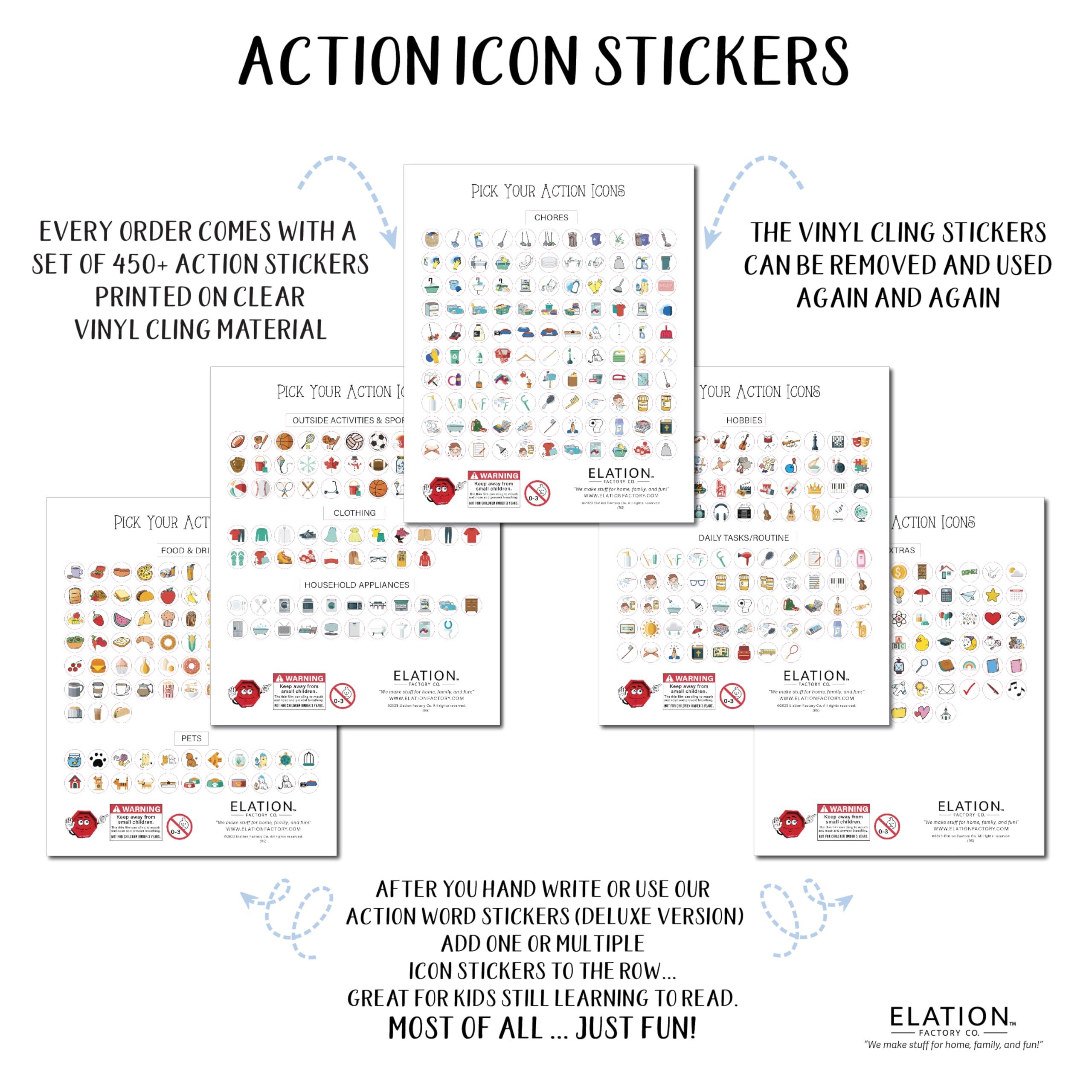 Elation Factory Co. Kids Routine Chart | Chore Chart for Kids | Daily Checklist | Kids Daily Tasks | Daily Routine | Dry-Erase | Personalized | Cars Friends Theme