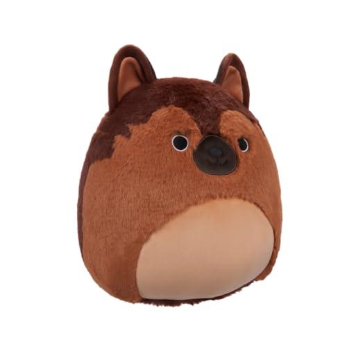 Squishmallows Squishmallows 12\"\" Fuzz-A-Mallows - Mario The German Shepherd - Official Kellytoy Plush - Collectible Soft & Squishy Stuffed Animal Toy - Gift for Kids, Girls & Boys - 12 inch, Brown