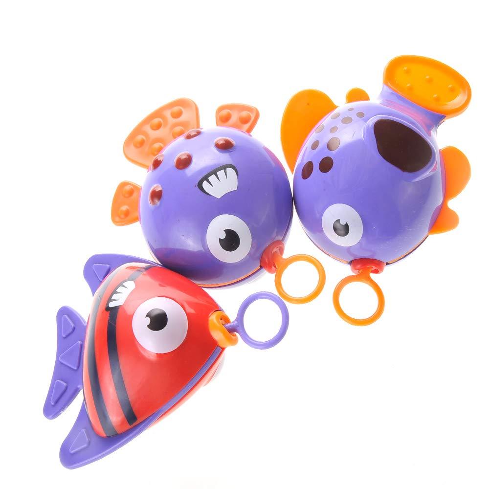 PowerTRC PowerTRC Baby Bath Toy Fishing Set | Hook and Reel Fishing Toy Bathtub, Pool Playset with a Fishing Rod, 3 Fishes & a ducky for Kids Ages 3+