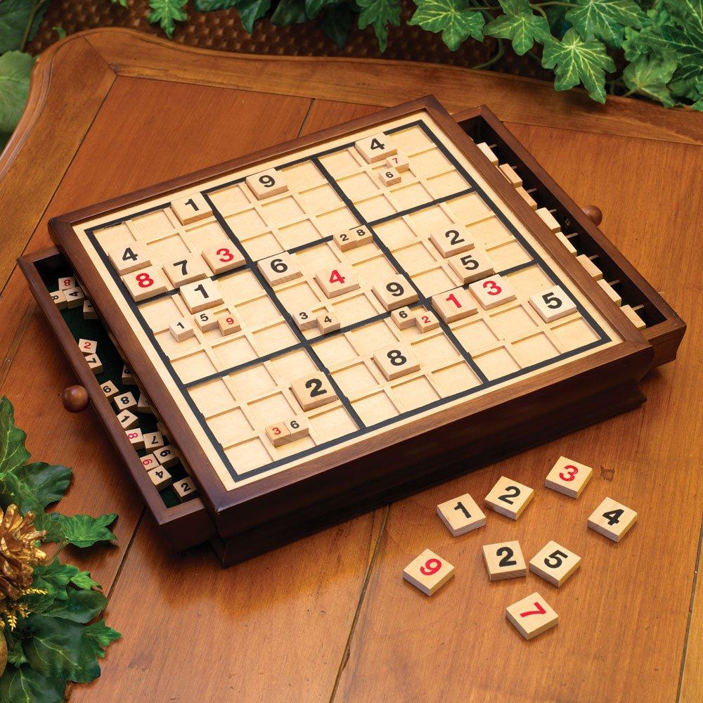Bits and Pieces Bits and Pieces Deluxe Wooden Sudoku Board Game