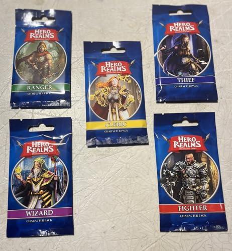 ZCUOO Wise Wizard Games Hero Realms Character Pack Bundle (Cleric, Ranger, Fighter, Thief, Wizard)