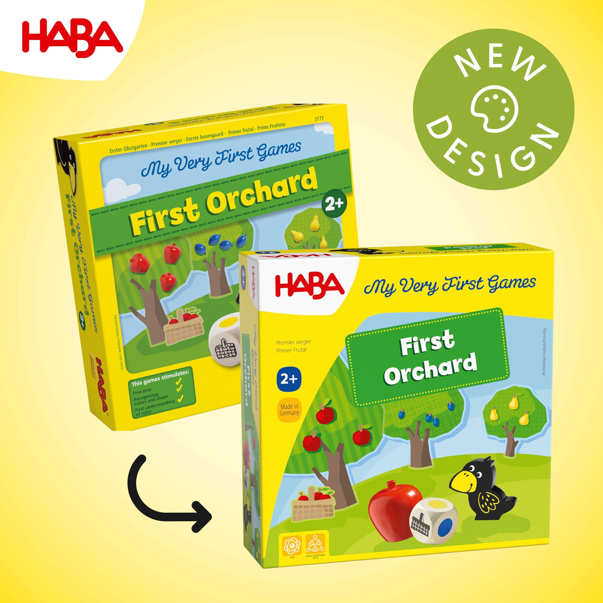 HABA HABA My Very First Games - First Orchard Toddler Game - My First Orchard Game, Cooperative Toddler Board Games for 2 Year Olds - Made in Germany