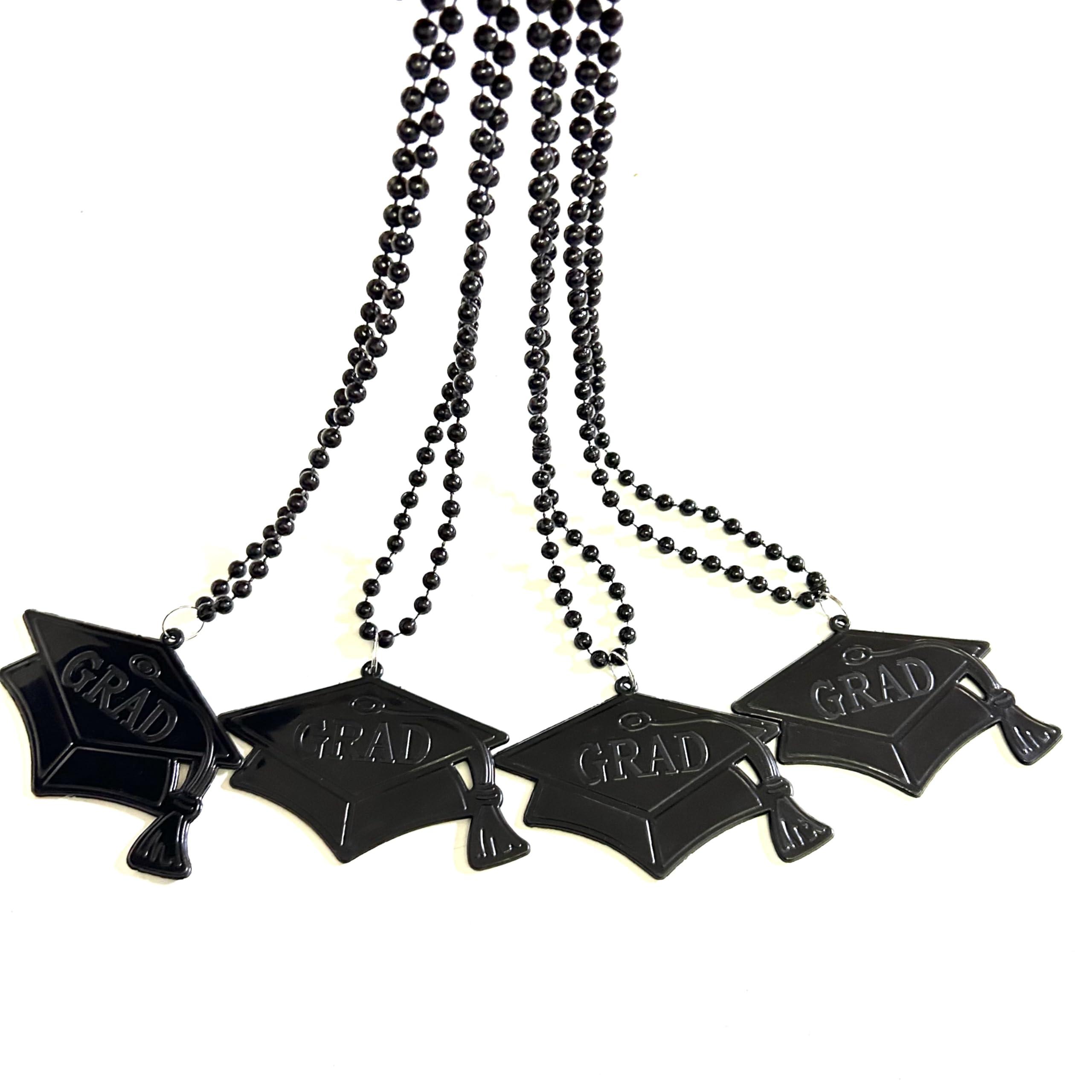 YSPPF YSPPF Graduation Beads Black Graduation cap shape Season Necklaces Supplies Gift12 Pcs