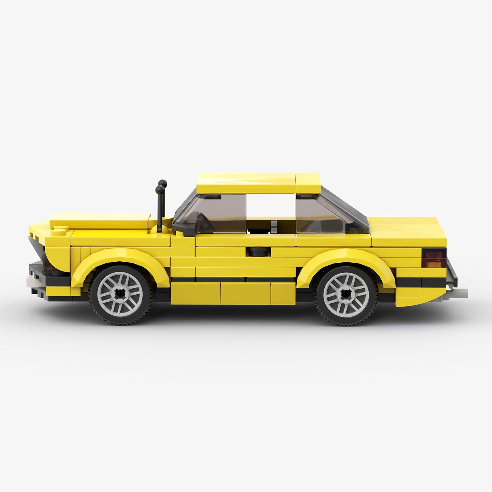 Dayouwang Yellow Sports Car MOC Building Blocks,Speed Champions Cars Toy Building Sets,City Vehicle DIY Building Bricks for Kids and Adults-164 PCS