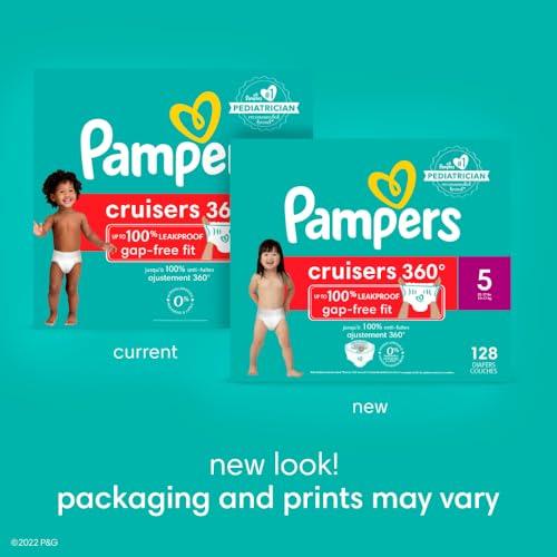 Pampers Pampers Diapers - Cruisers 360 - Size 7, 44 Count, Babyproof up to 100% Leakproof Pull-On Diaper