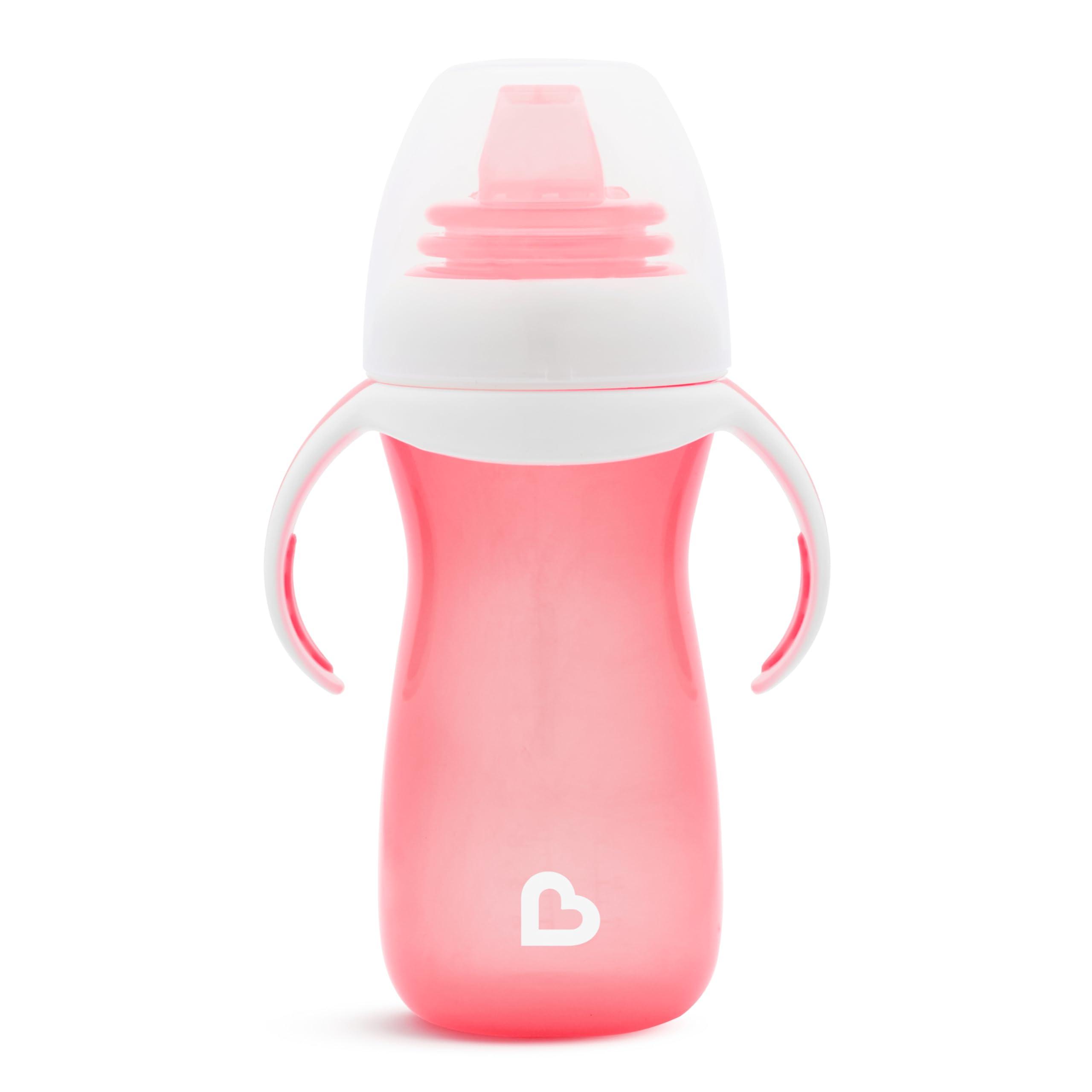 Munchkin Munchkin GentleTM Transition Sippy Cup Bundle with Trainer Handles, 10 Ounce, Pink and Blue