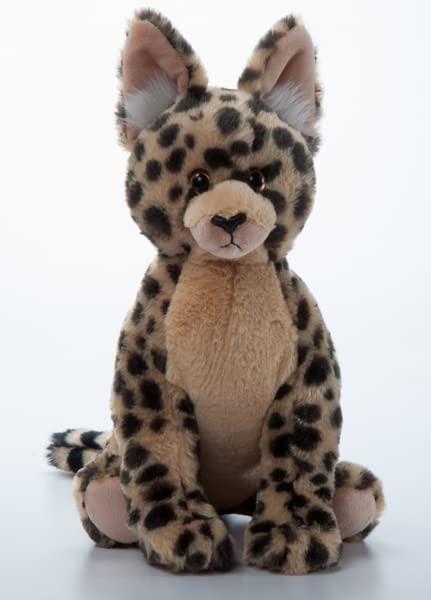 The Petting Zoo The Petting Zoo Serval Stuffed Animal Plushie, Gifts for Kids, Wild Onez Zoo Animals, Serval Plush Toy 12 inches