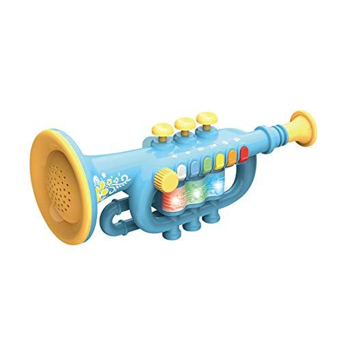 Blue toy shop trumpet