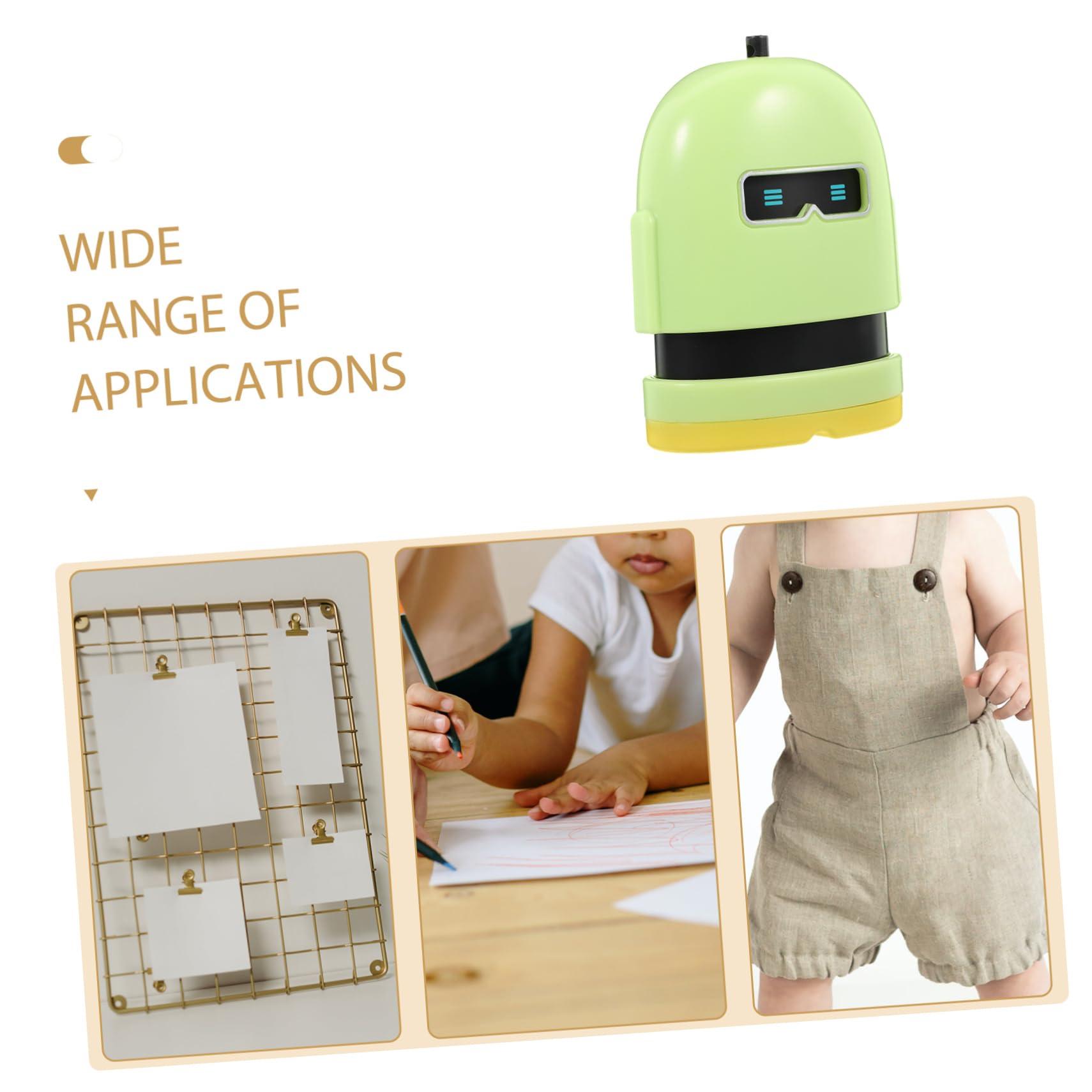 Toyvian Toyvian Stamp Kit Clothes Stamp Custom Labels for Babies Name Stamp for Clothing Name Stamps Personalized Clothing Stamp Cartoon Logo Pp Light Green