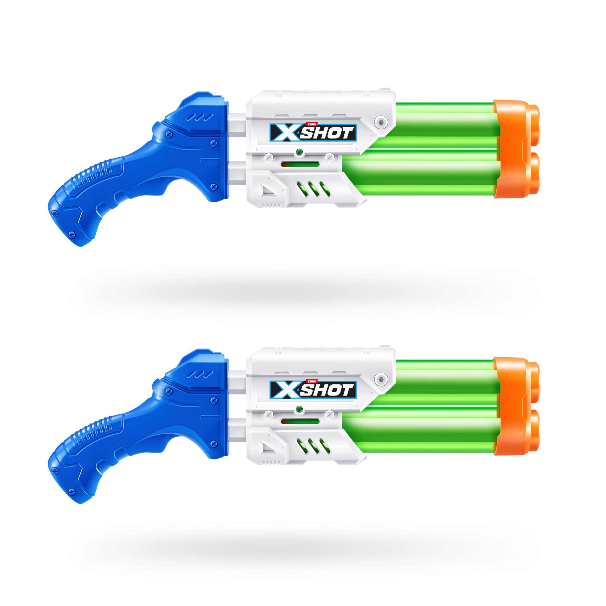 XShot X-Shot Small Dual Stream Water Blaster 2 Pack by ZURU Dual Play Water Toy, Dual Stream Blaster, Water Toy for Children, Teen and Adults