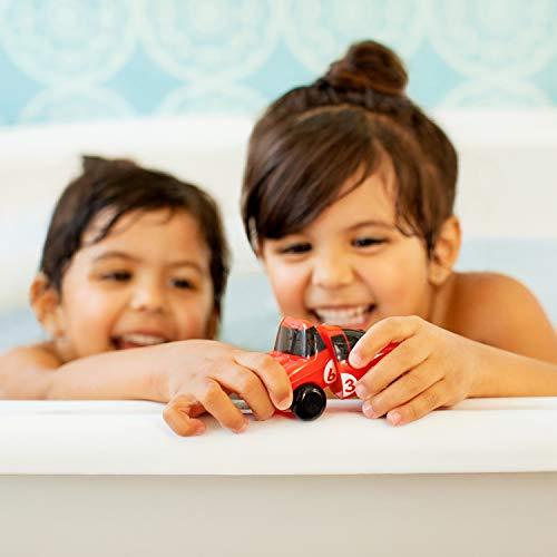 Munchkin Munchkin Magnet Motors Mix and Match Cars Toddler Bath Toy, 2 Pack, Red/Yellow