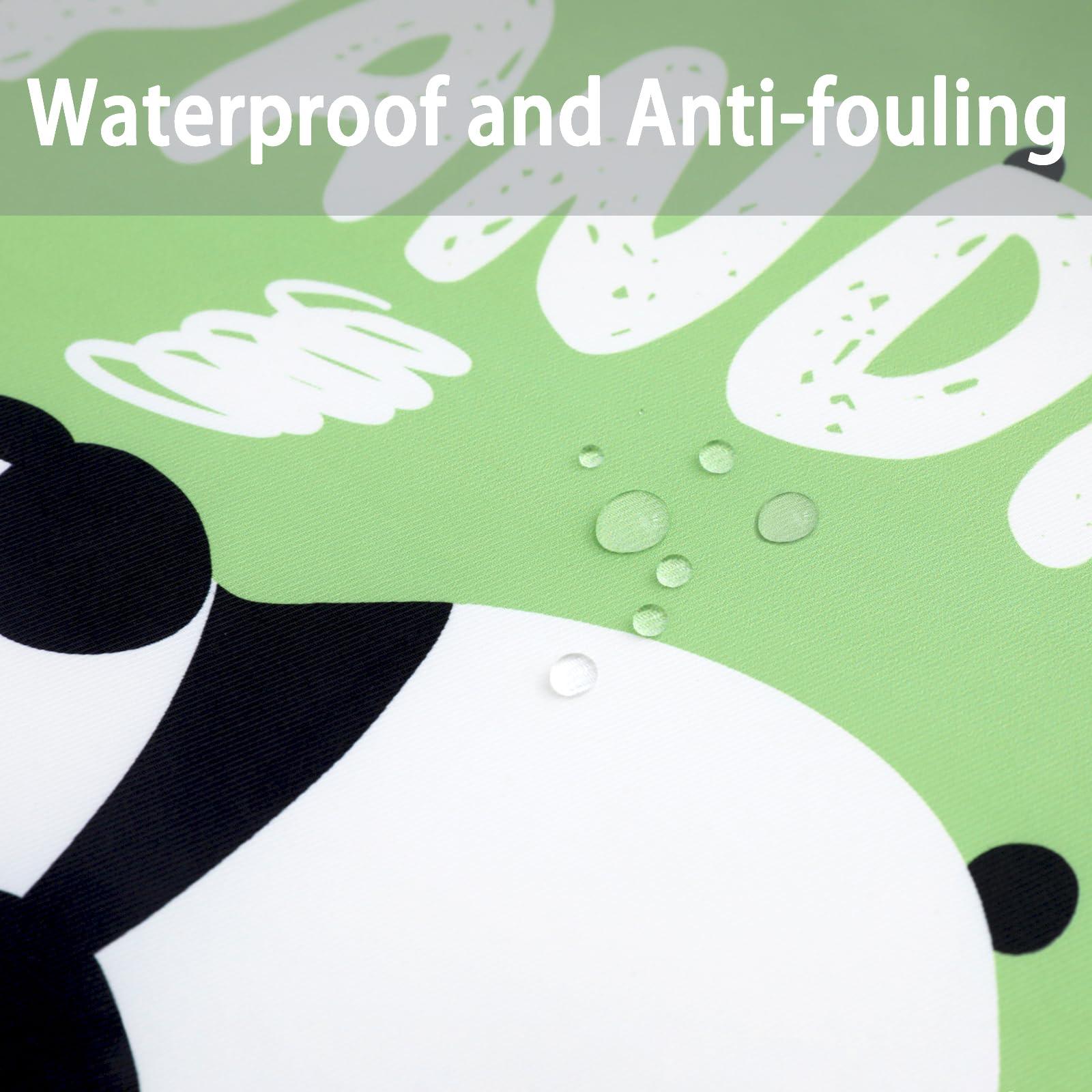 Eiury Eiury Toddler Booster Seat for Dining Table, Portable Kids Booster Seat with Safety Buckles Portable Increasing Booster Cushion with Non-Slip Bottom (Green Panda)