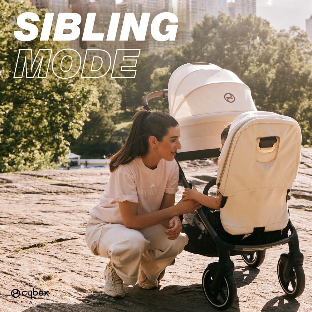 Cybex Cybex Gazelle S All-in-One Toddler and Baby Stroller with Over 20 Modular Configurations, Ergonomic Near-Flat Recline, Shopper Basket, and Compact Fold, Ocean Blue