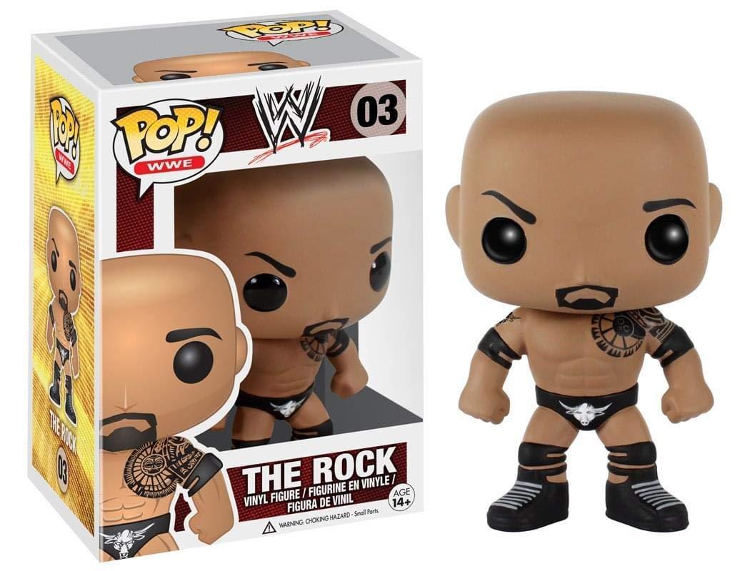 POP Funko Pop WWE: The Rock 3.75" Wrestling Vinyl Action Figure Collectible Toy 3412