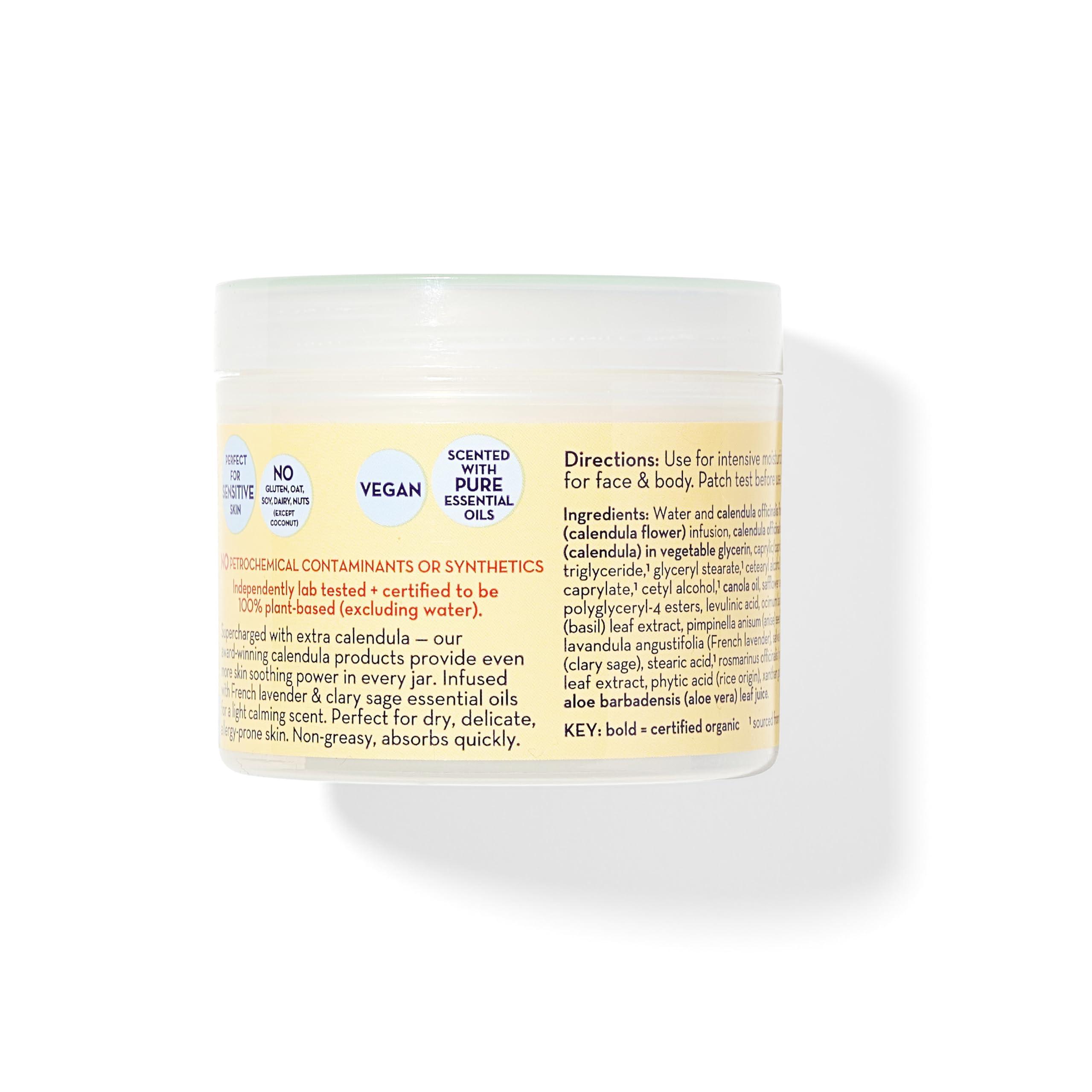 California Baby California Baby Calendula Cream | Soothing Baby Face Cream | 100% Plant-Based | Lavender Baby Lotion For Sensitive | Hypoallergenic | 2 Oz (Pack of 2)