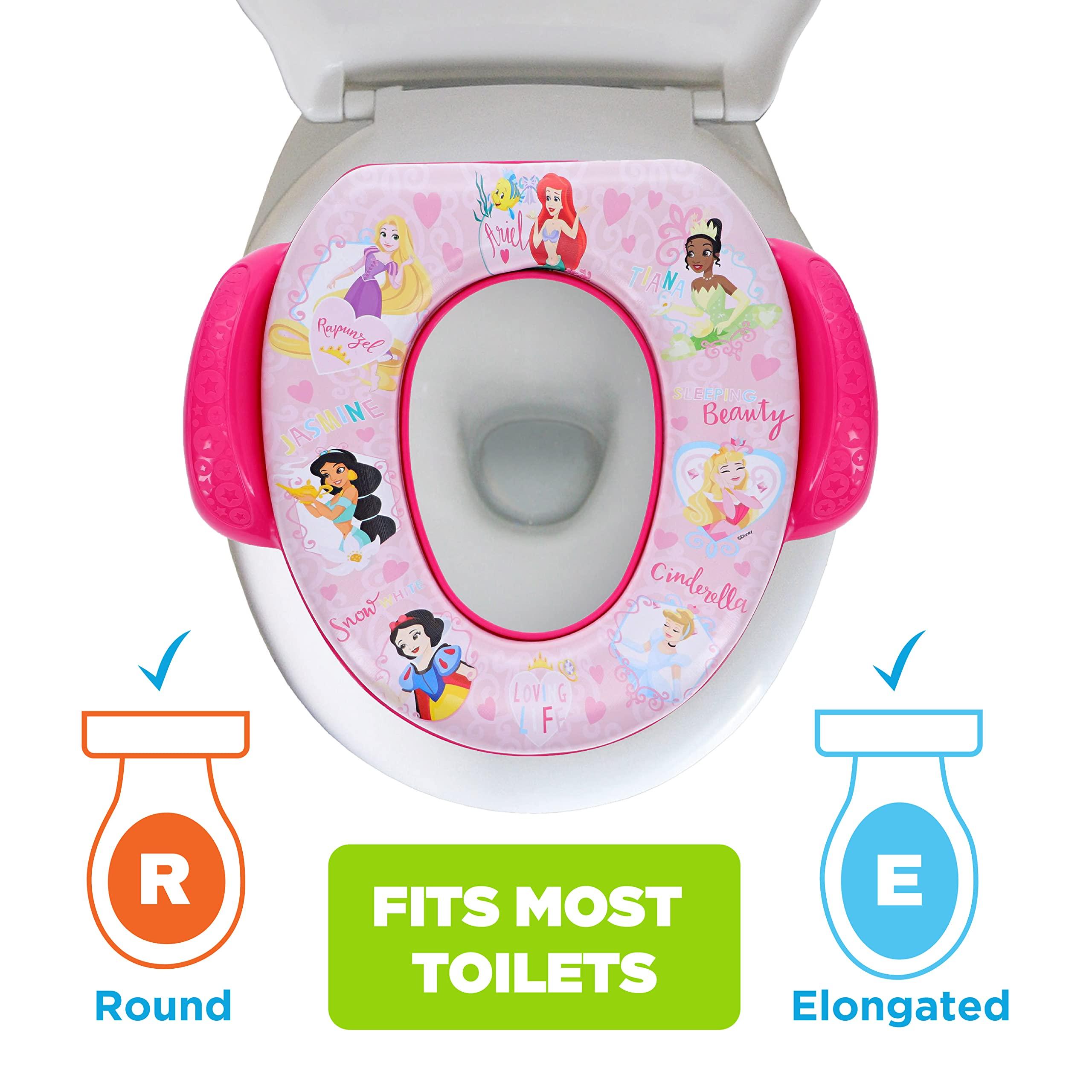 Disney Disney Princess "Loving Life" Soft Potty Seat and Potty Training Seat - Soft Cushion, Baby Potty Training, Safe, Easy to Clean