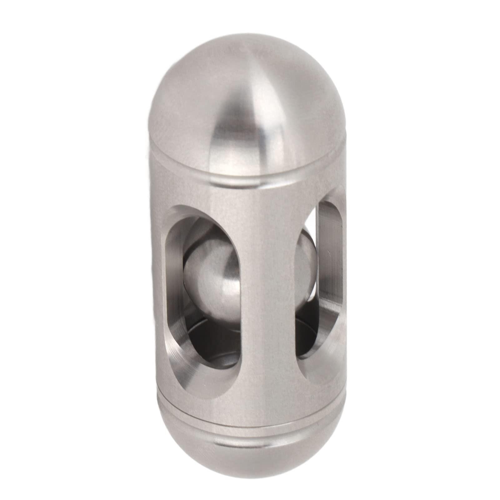 VGEBY ADHD Push Slider Toy, Capsule Shape Bead Push Slider Toy Portable Office Metal Anxiety Stress Relief Slider Sensory Toy Fidget Blocks Fidget Toys