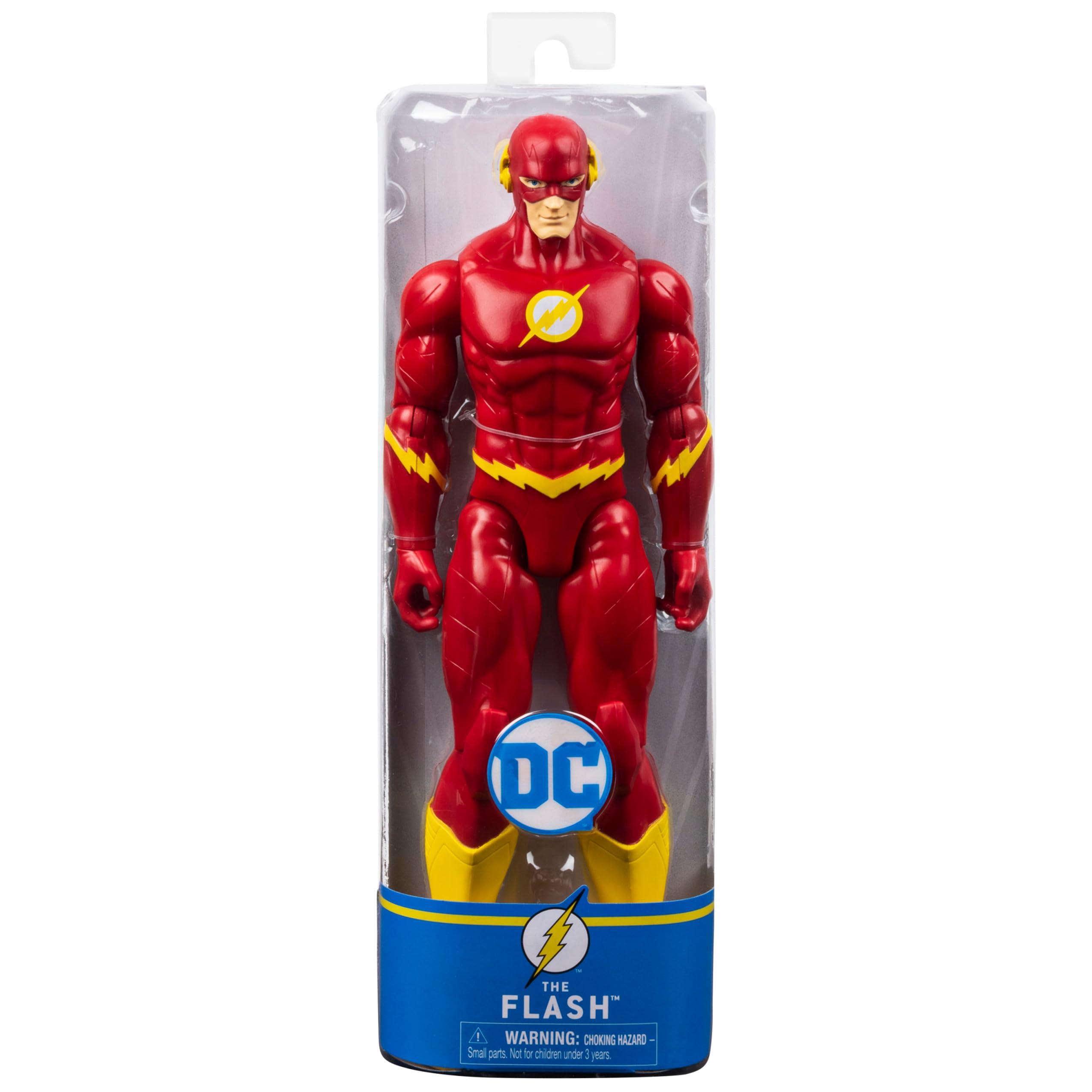 DC Comics DC Comics The Flash Collectible Action Figure, 12 Inches Tall, 11 Articulation Points, Red Suit, Action Poses, Children\'s Toy