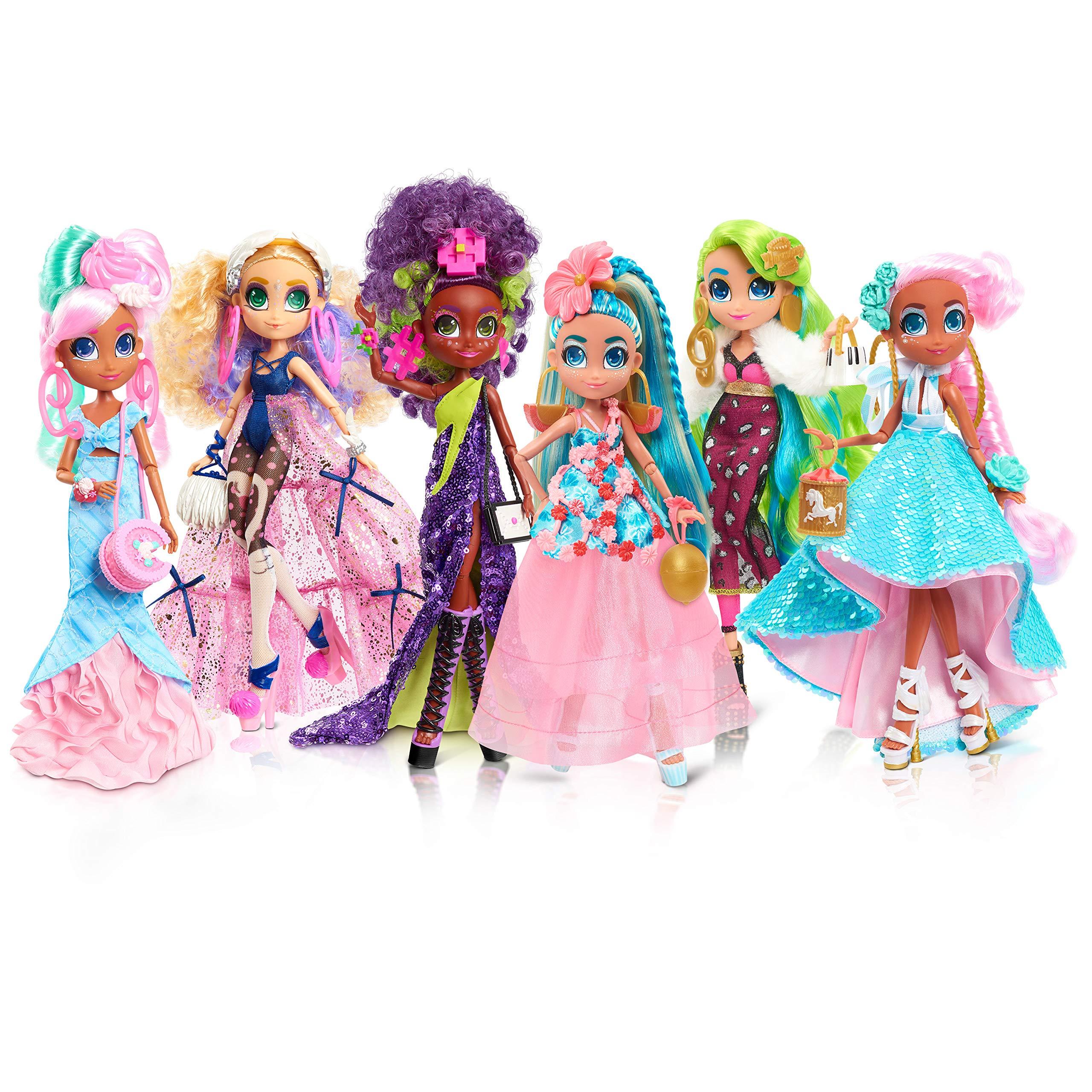 Just Play Hairdorables Hairmazing Prom Perfect Fashion Dolls, Dee Dee, Pink and Green Hair, Kids Toys for Ages 3 Up by Just Play